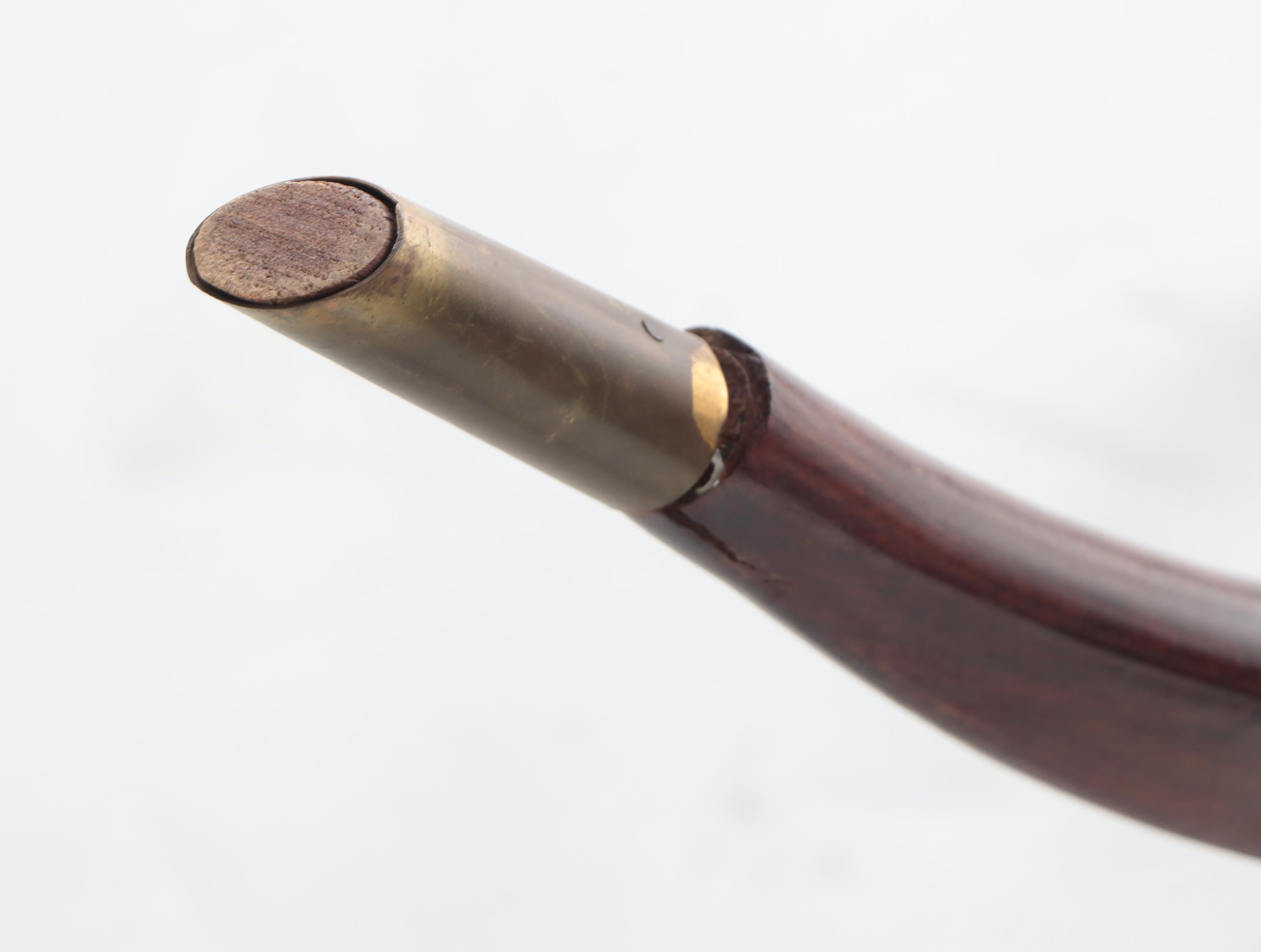 Chinese Engraved Brass Tray with Folding Mid Century Modern Wooden Base
