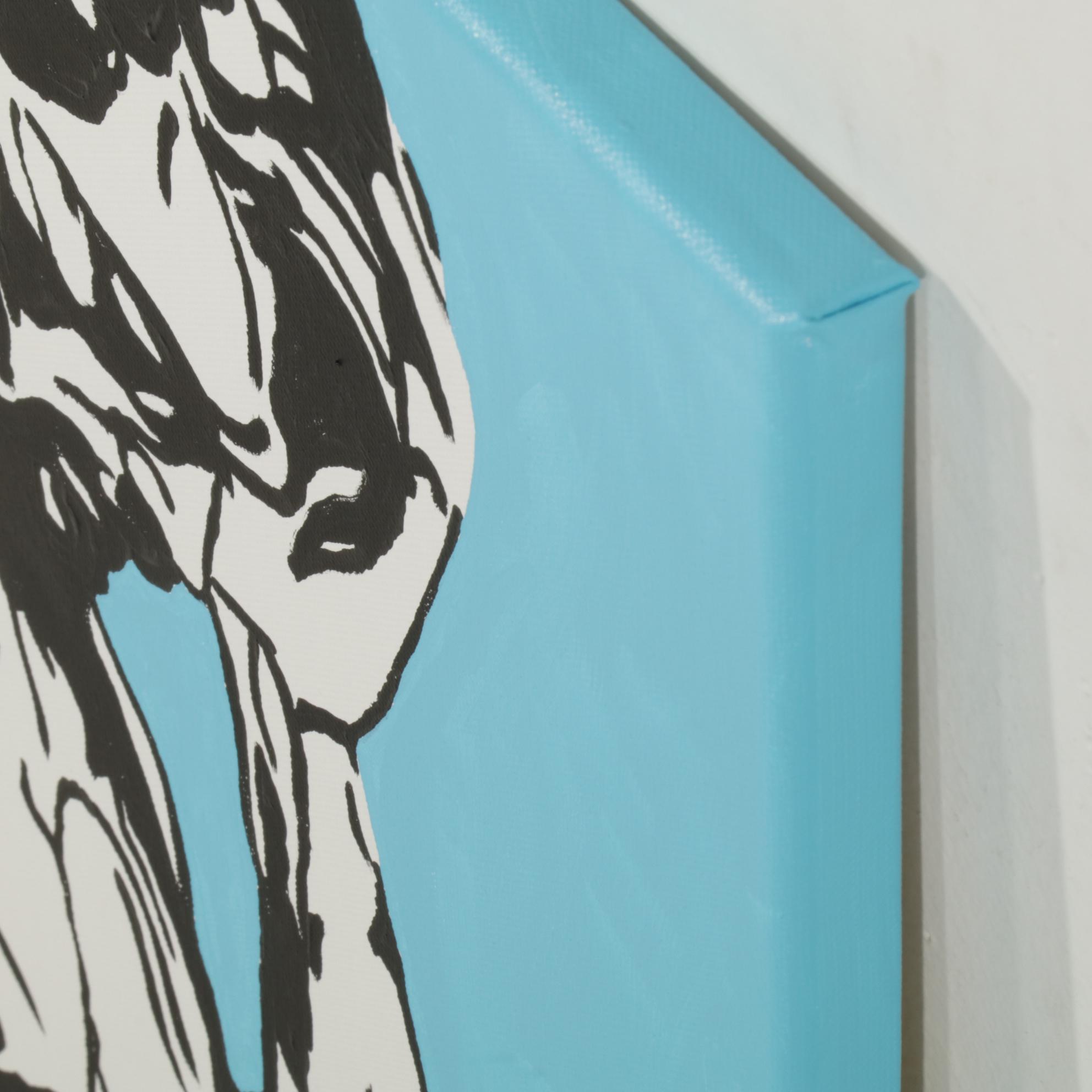 deSanto Male Figural Acrylic Painting "SARO", 2024