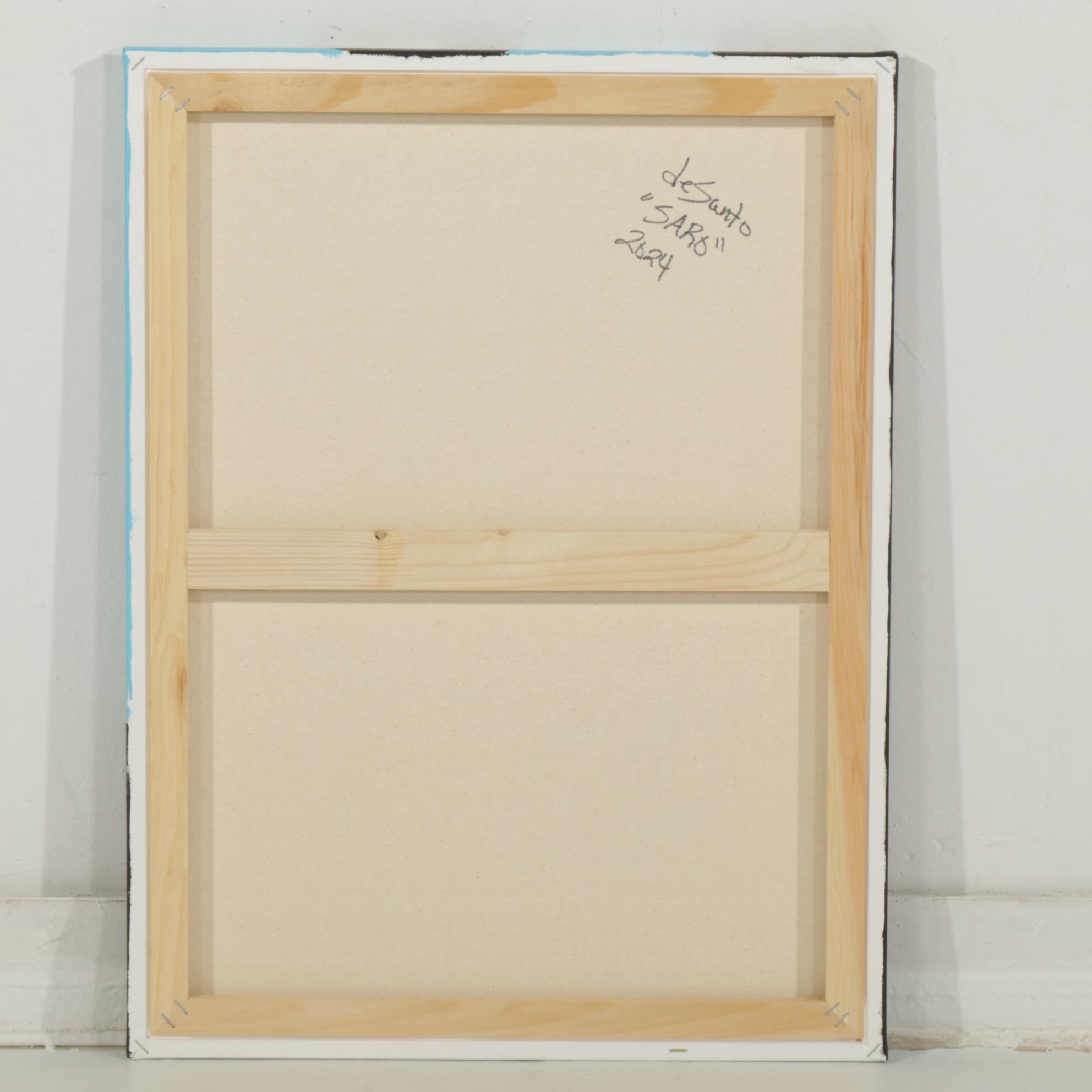 deSanto Male Figural Acrylic Painting "SARO", 2024