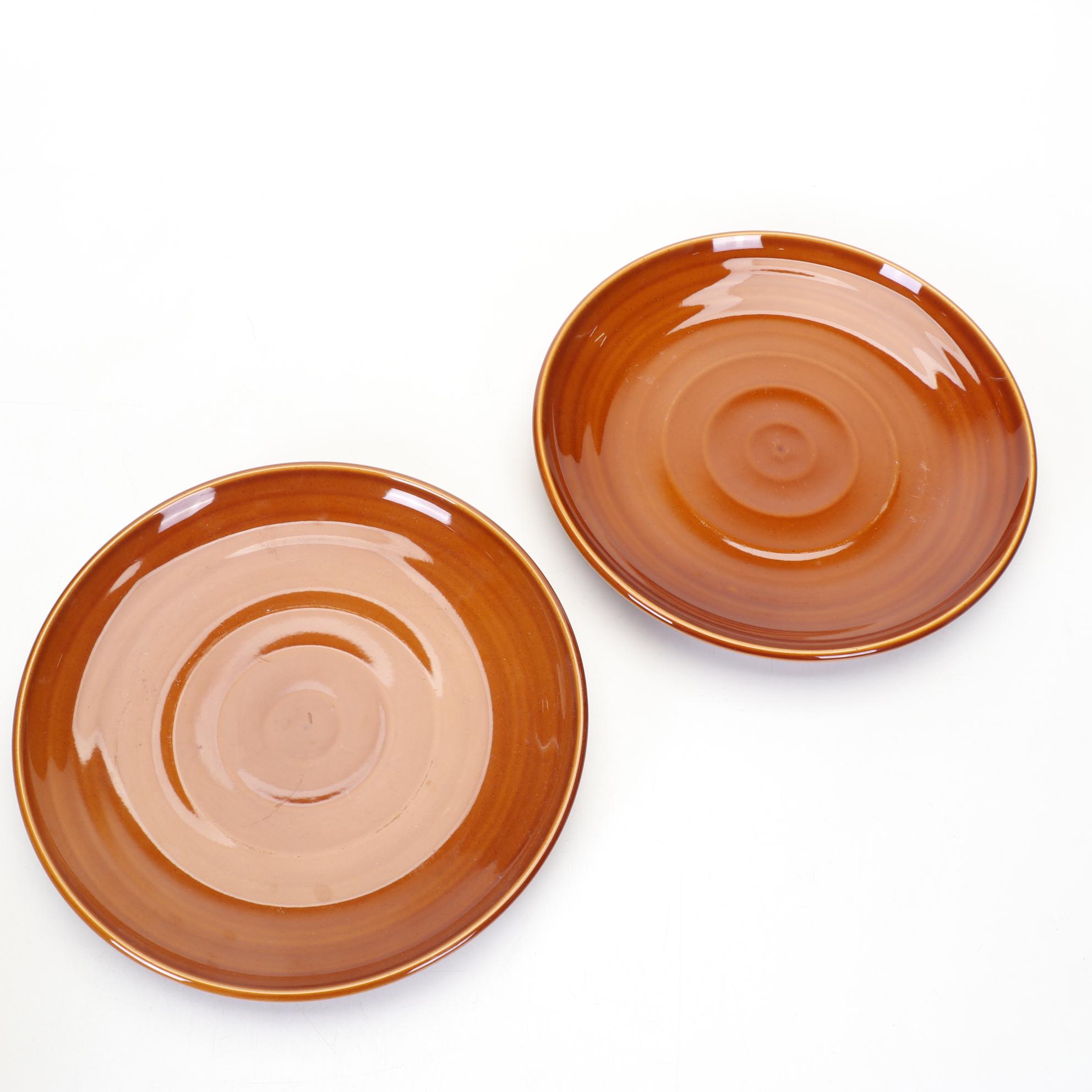 Emile Henry Ceramic Pasta Bowl and Plates with Three Cookbooks