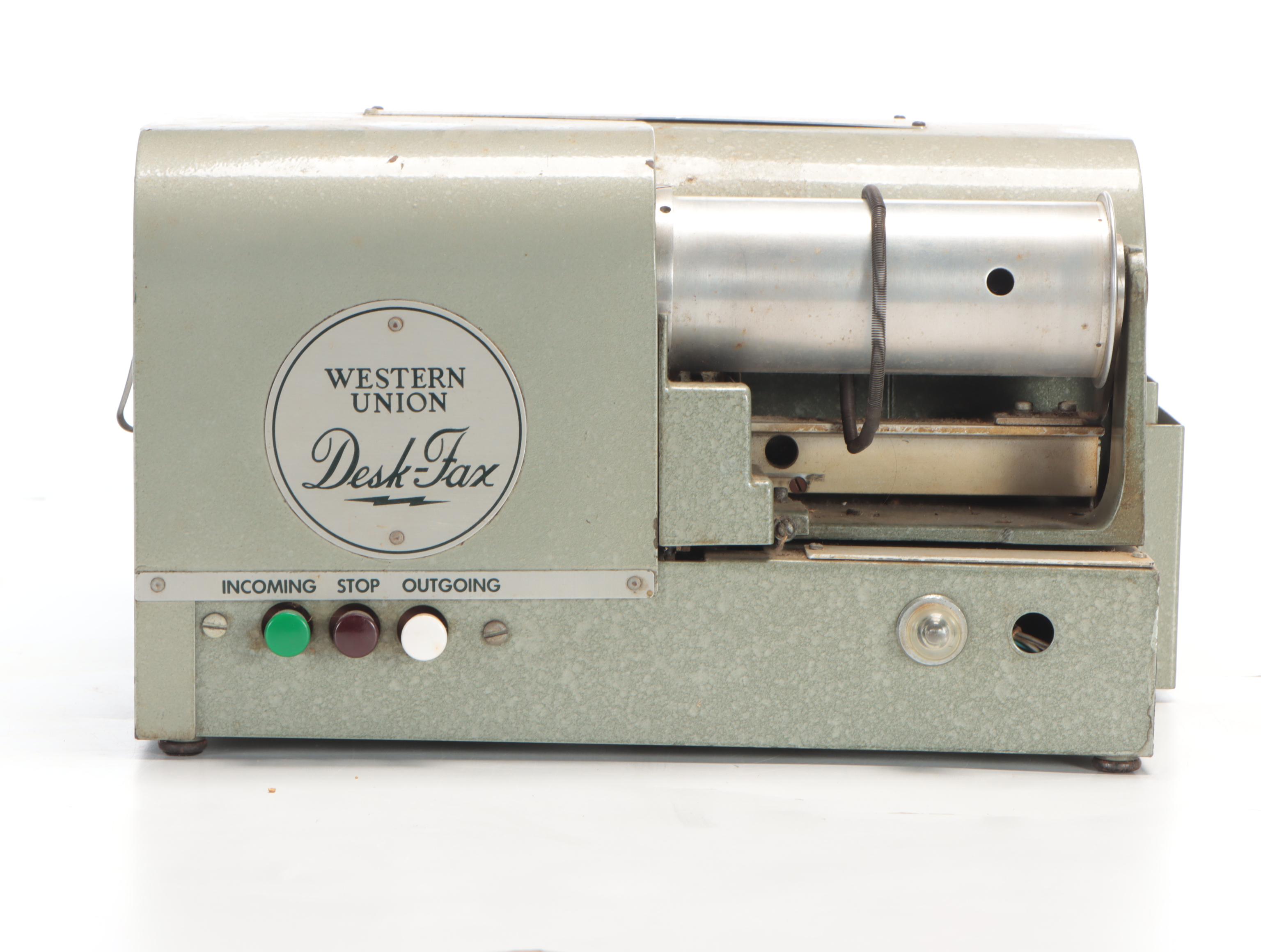 Western Union Desk-Fax Facsimile Machine, Mid-20th Century
