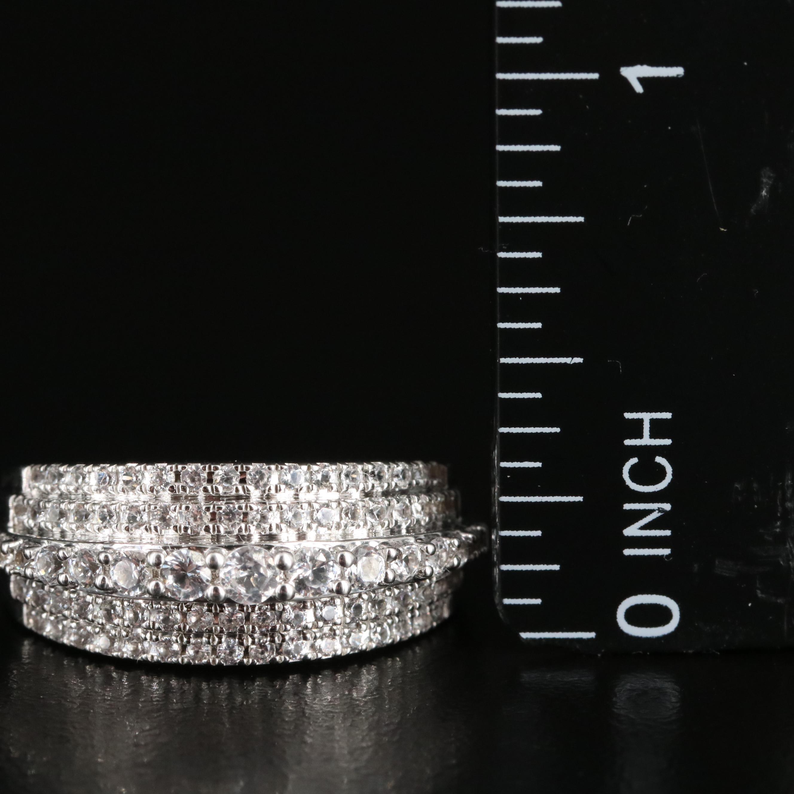 Sterling White Sapphire Ring