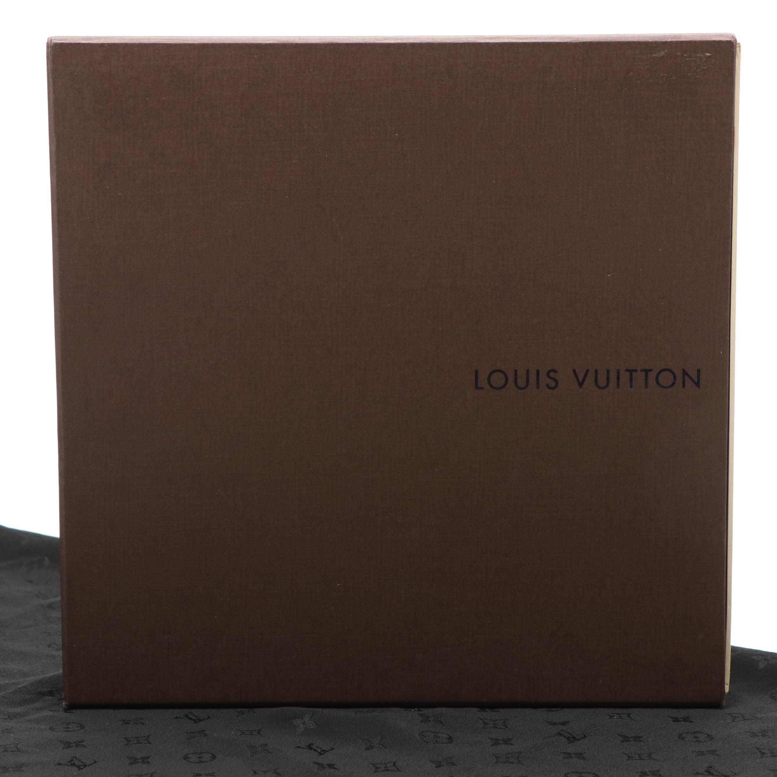 Louis Vuitton Monogram Scarf in Black Silk