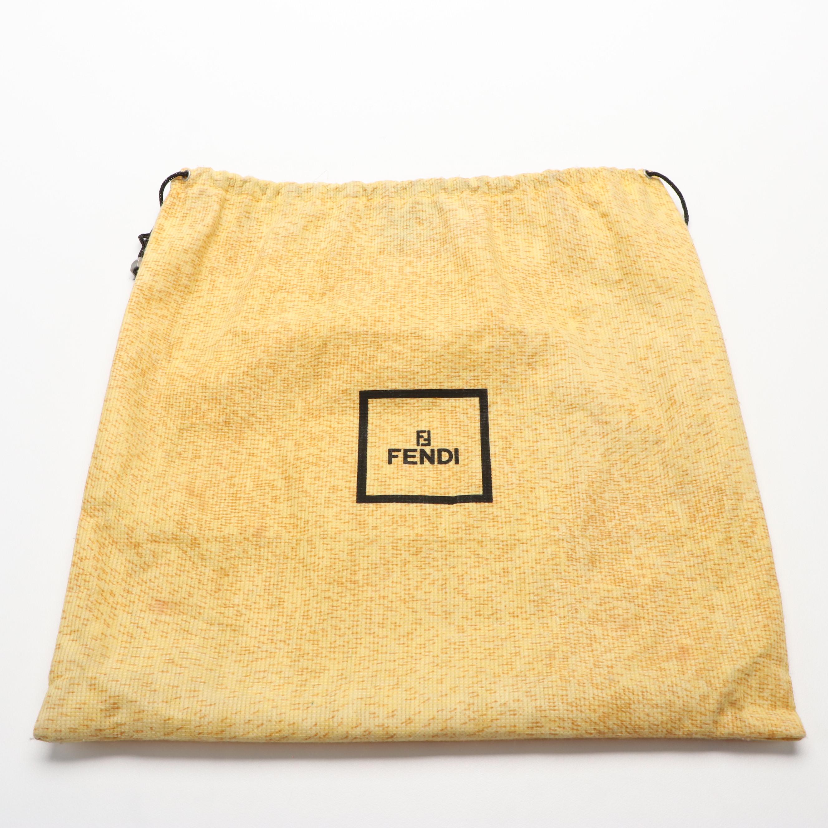 Fendi Baguette Bag in Black Microfiber