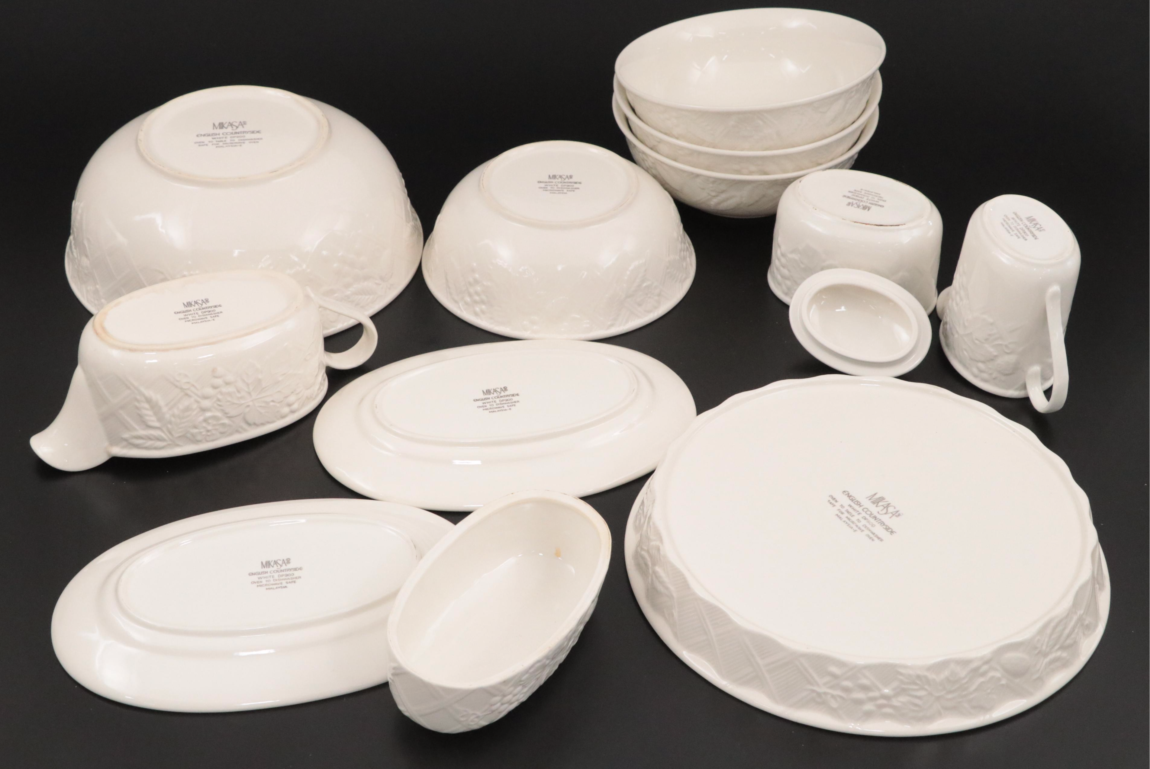 Mikasa "English Countryside" Ceramic Dinnerware, Late 20th C.