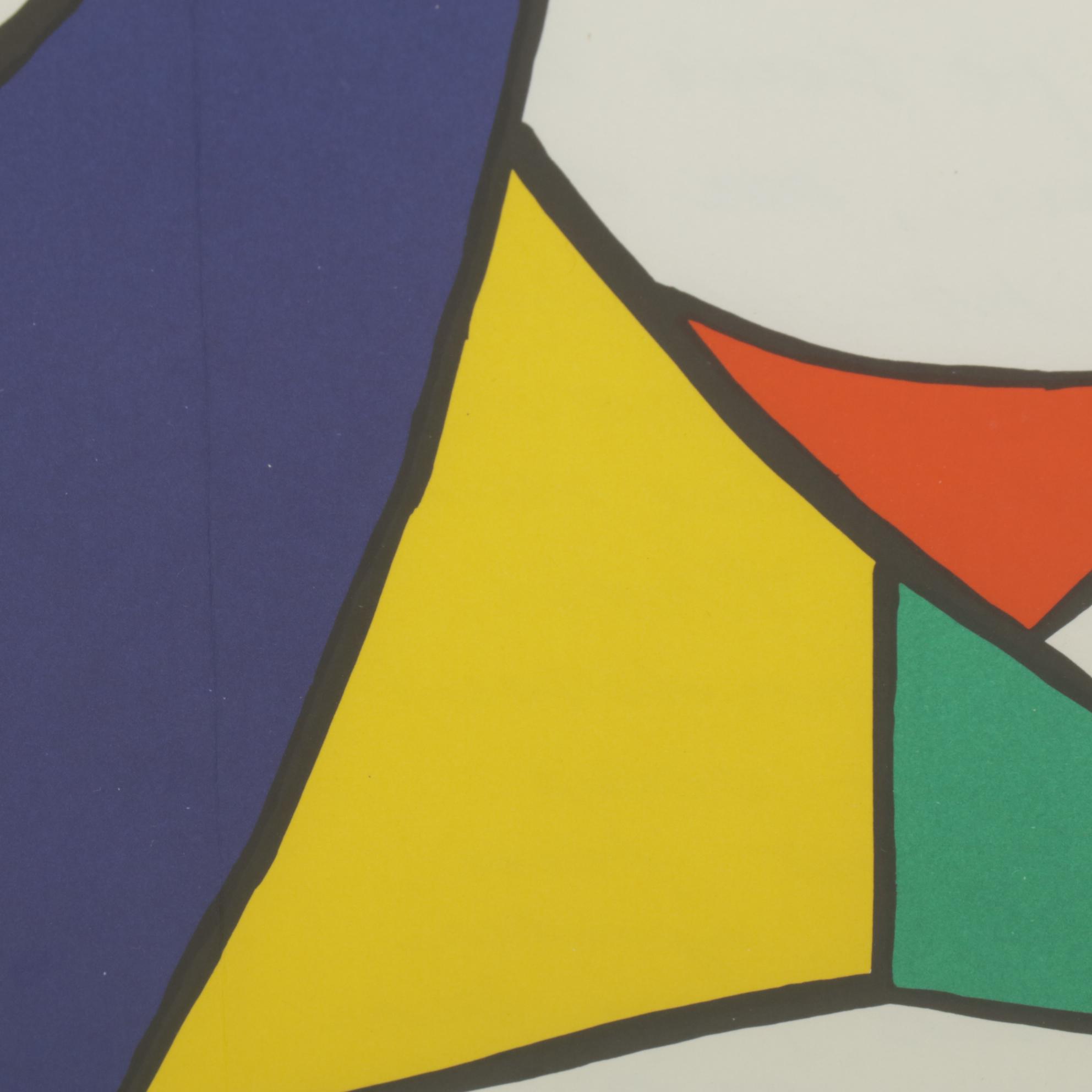 Alexander Calder Double-Page Color Lithograph for "Derrière le Miroir," 1963