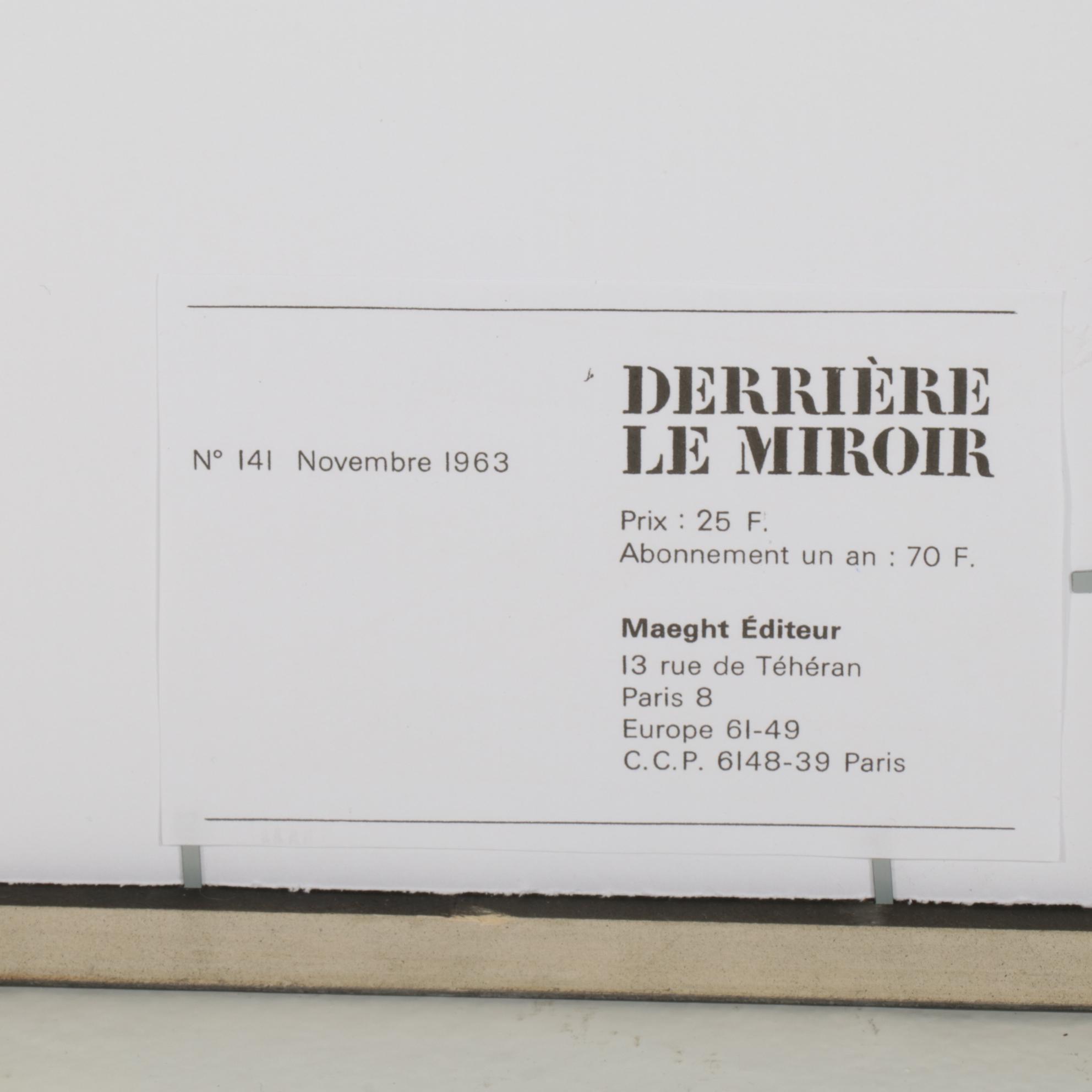 Alexander Calder Double-Page Color Lithograph for "Derrière le Miroir," 1963