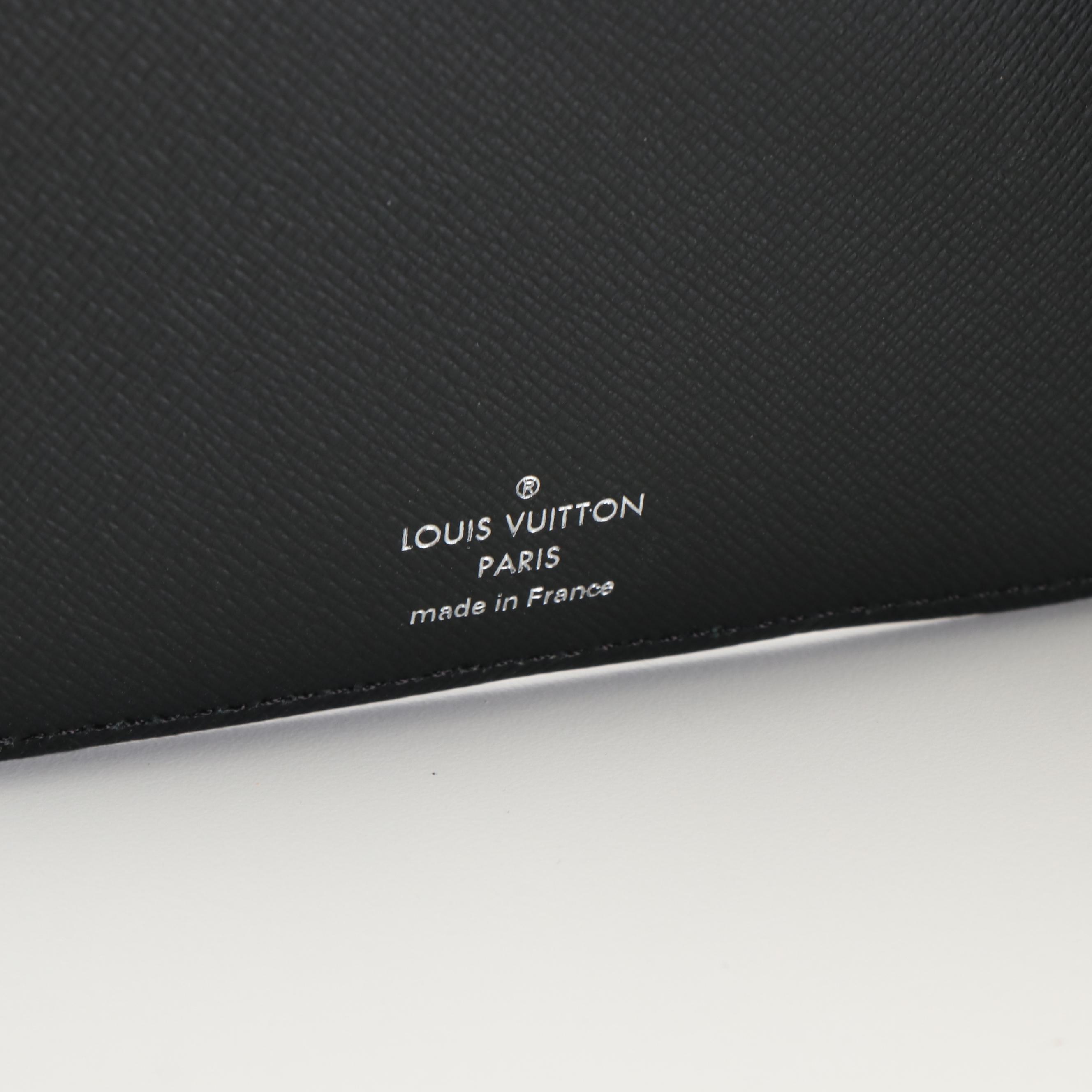 Louis Vuitton Eclipse Franck Folder in Black and Gray Monogram Canvas