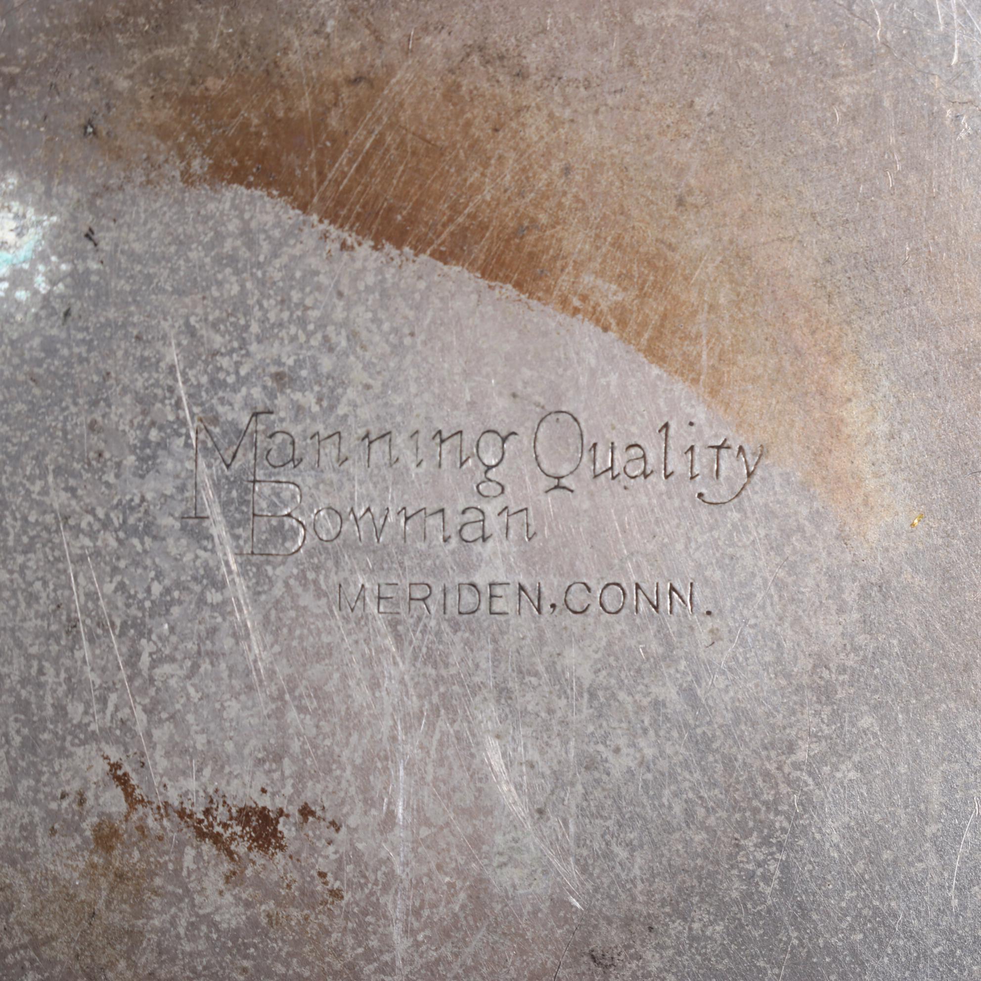 Manning Bowman Chafing Dish with Enamel Pan, Early 20th Century