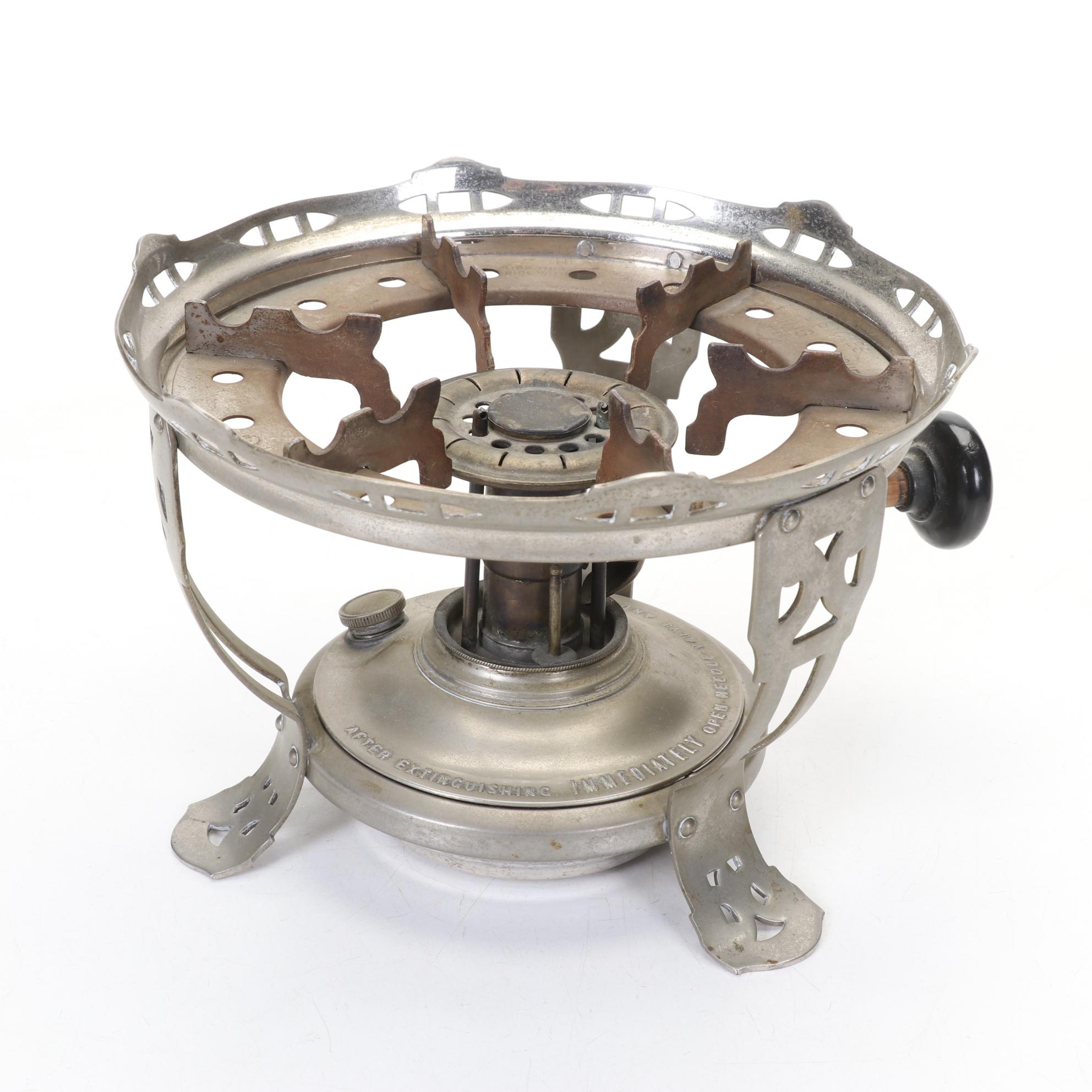 Manning Bowman Chafing Dish with Enamel Pan, Early 20th Century