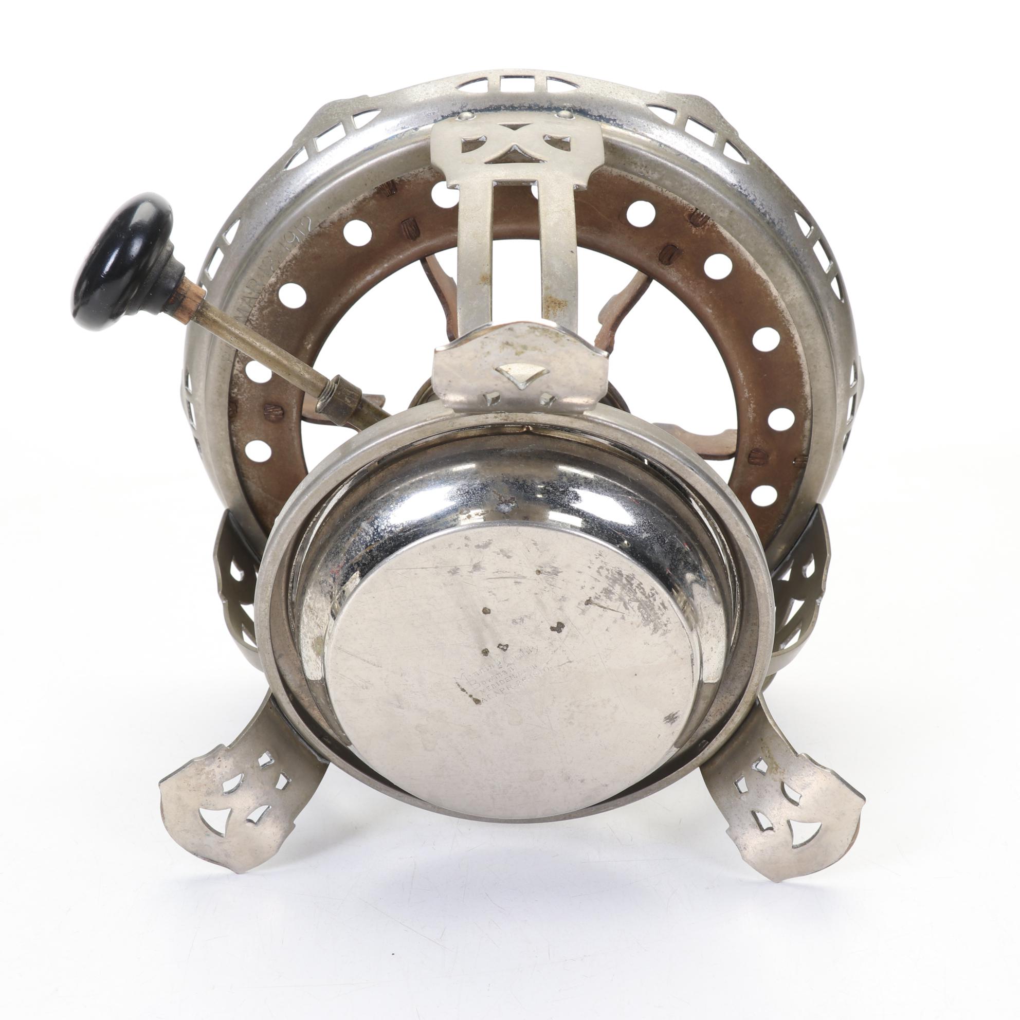 Manning Bowman Chafing Dish with Enamel Pan, Early 20th Century