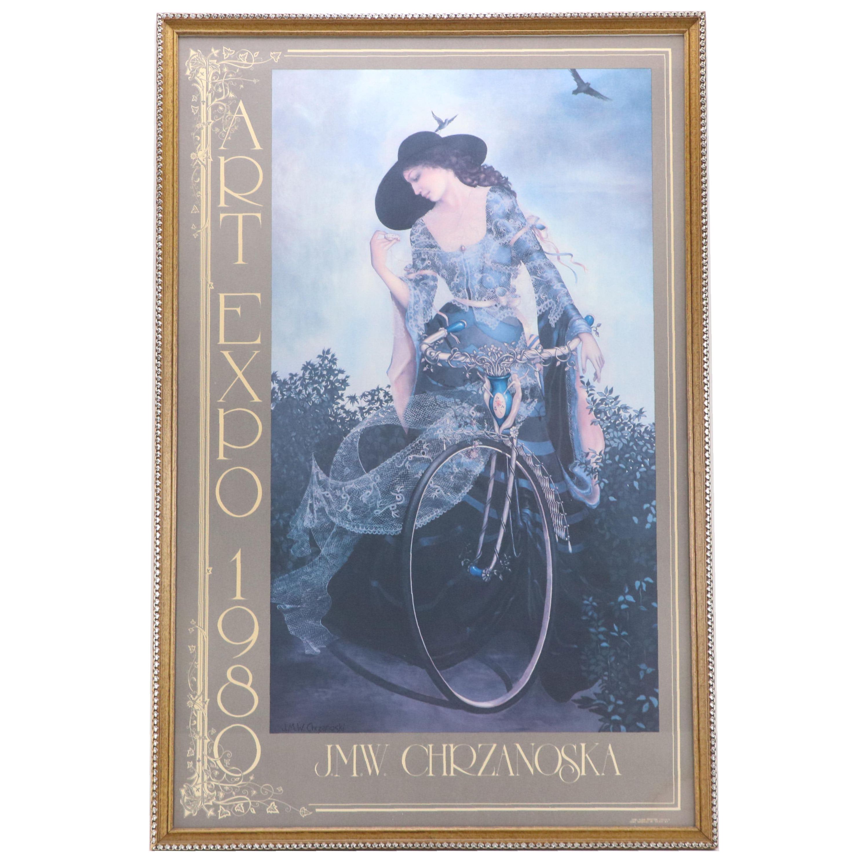 Art Expo 1980 Offset Lithograph Poster After J.M.W. Chrzanoska