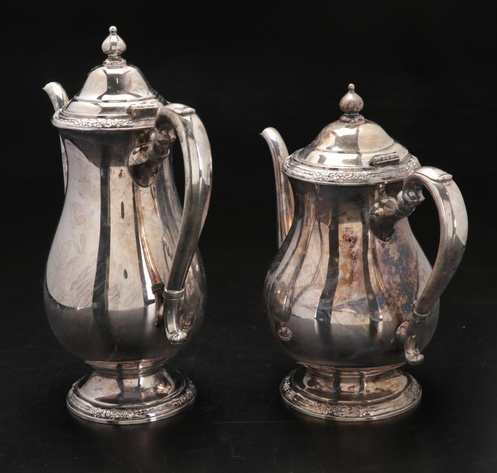International Silver "Camille" Silver Plate Coffee and Tea Service