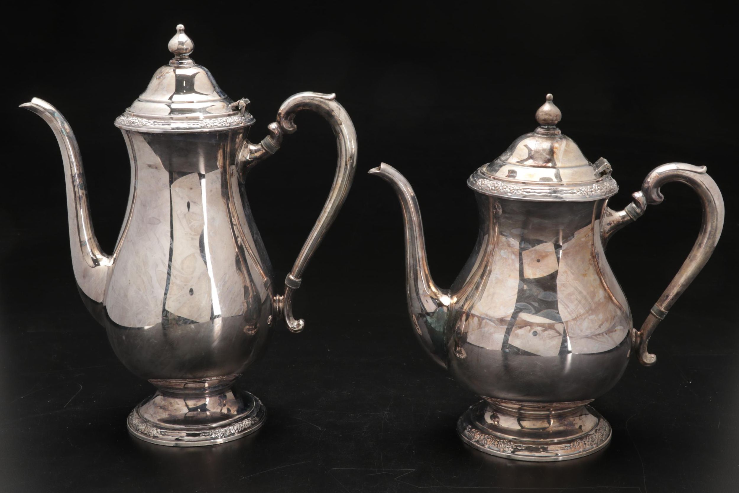 International Silver "Camille" Silver Plate Coffee and Tea Service