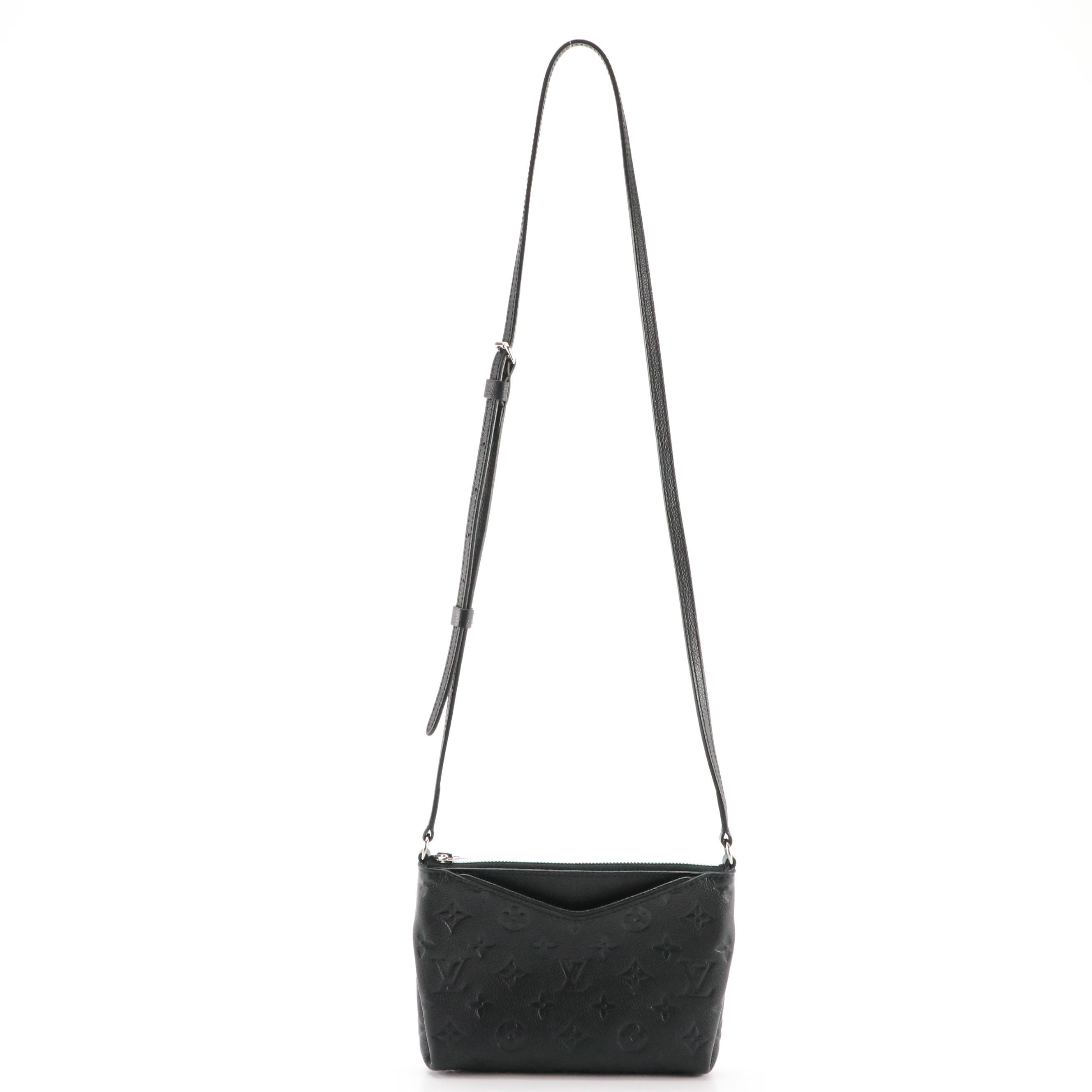 Louis Vuitton Uniformes Pallas Crossbody Bag in Black Monogram Empreinte Leather