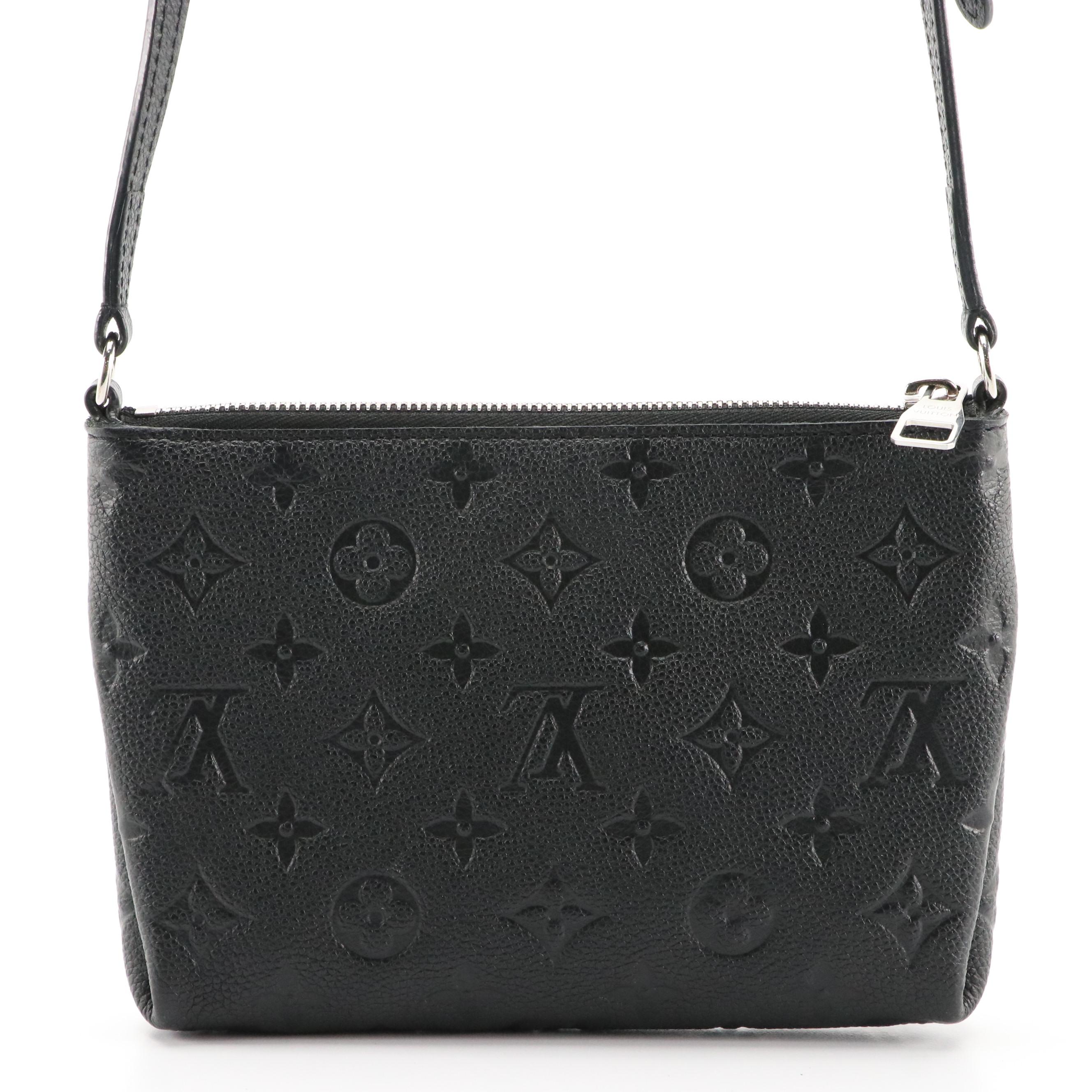 Louis Vuitton Uniformes Pallas Crossbody Bag in Black Monogram Empreinte Leather