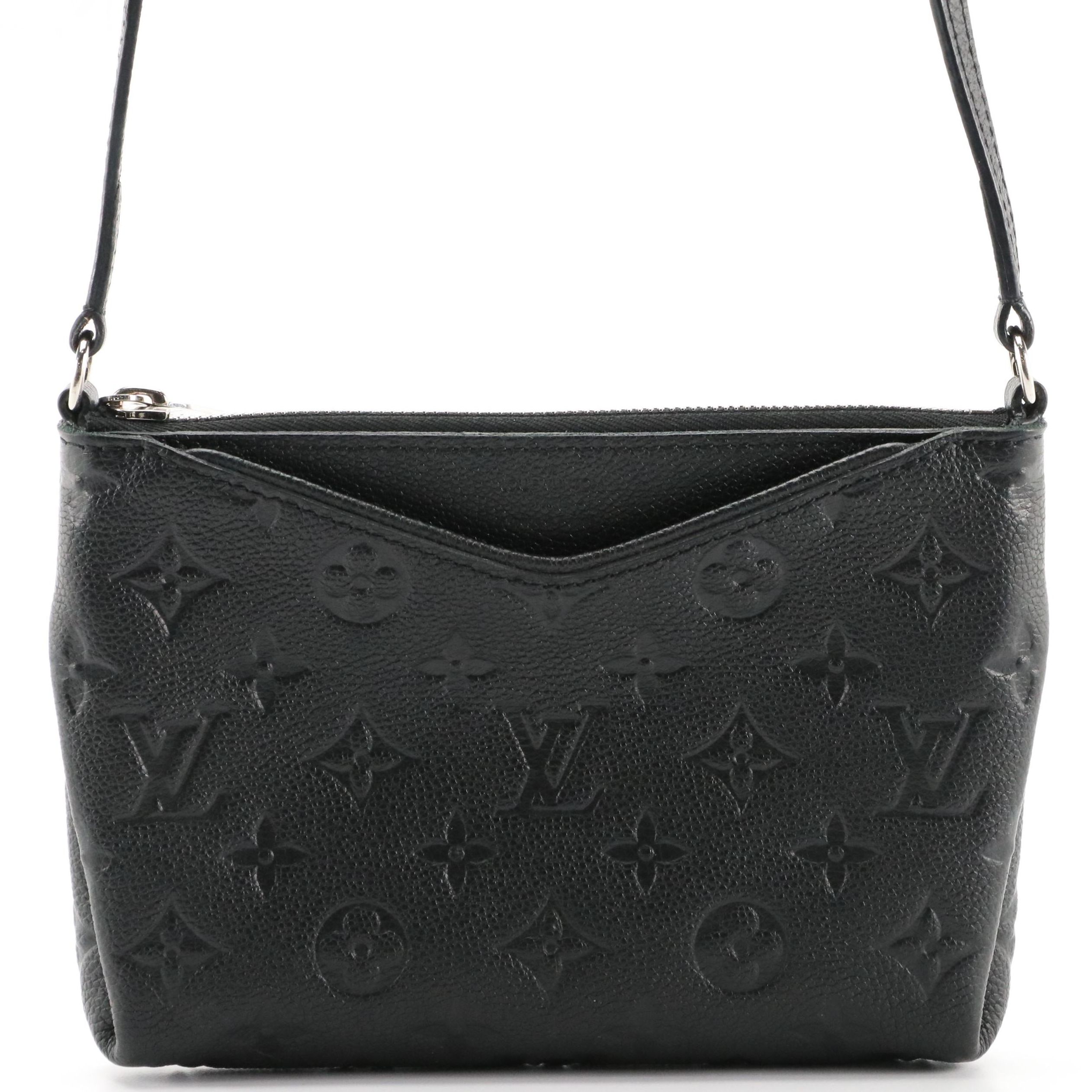 Louis Vuitton Uniformes Pallas Crossbody Bag in Black Monogram Empreinte Leather
