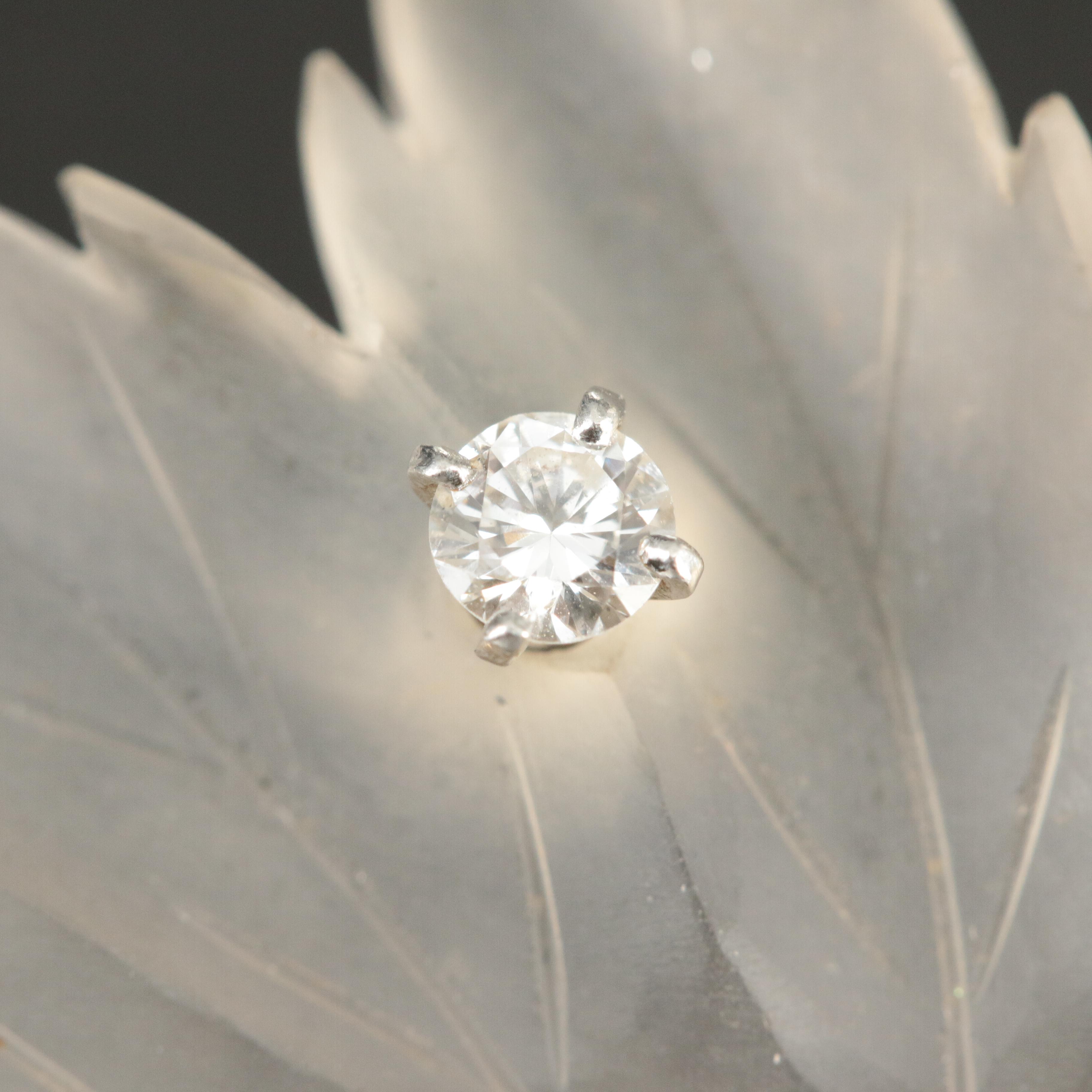 Tiffany & Co. 14K Rock Crystal, Sapphire, and Diamond Leaf Brooch