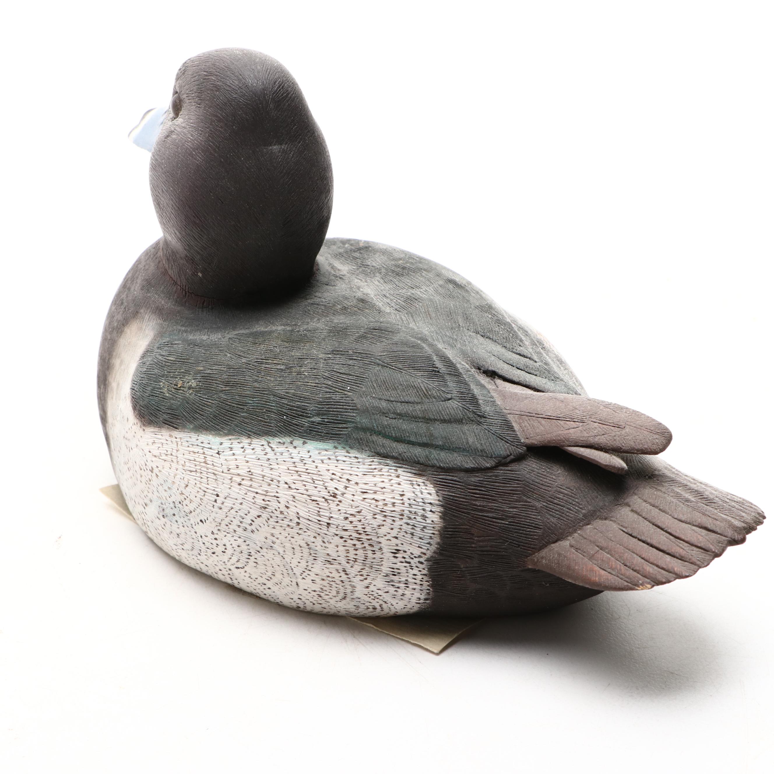Bill Graham Hand Carved Decoy and Duck Figurine