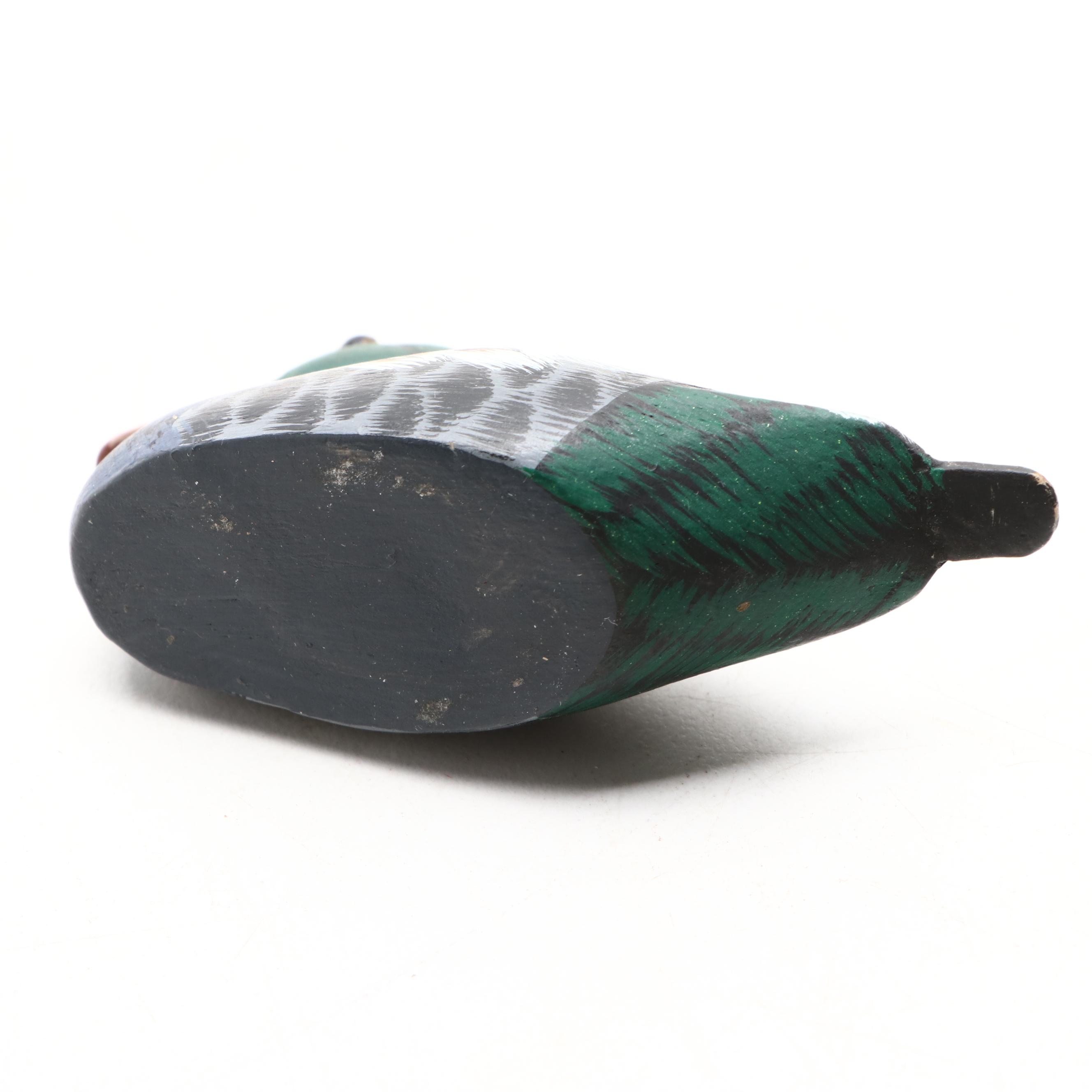 Bill Graham Hand Carved Decoy and Duck Figurine