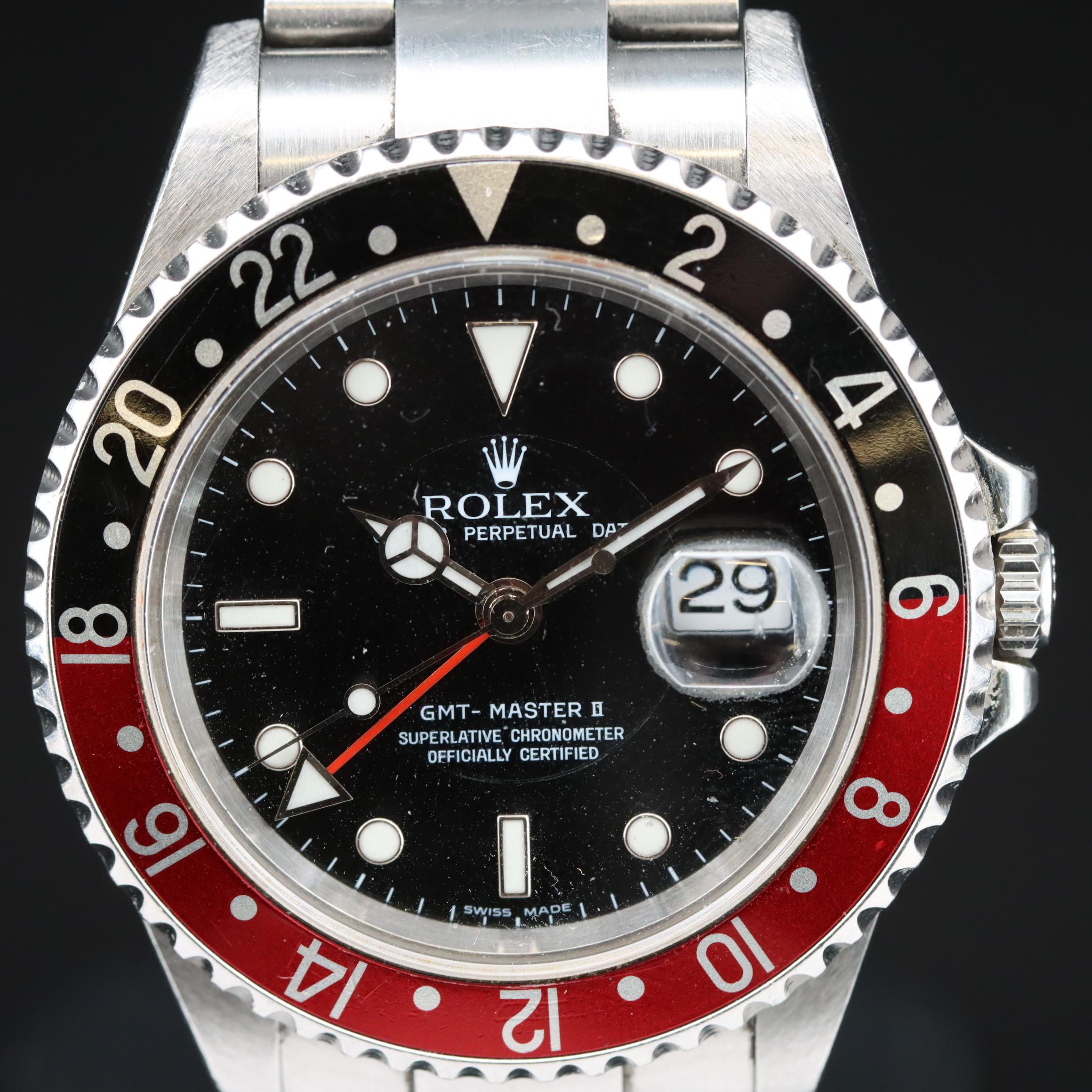 2006 - 2007 Rolex GMT Master II Watch with Coke Bezel