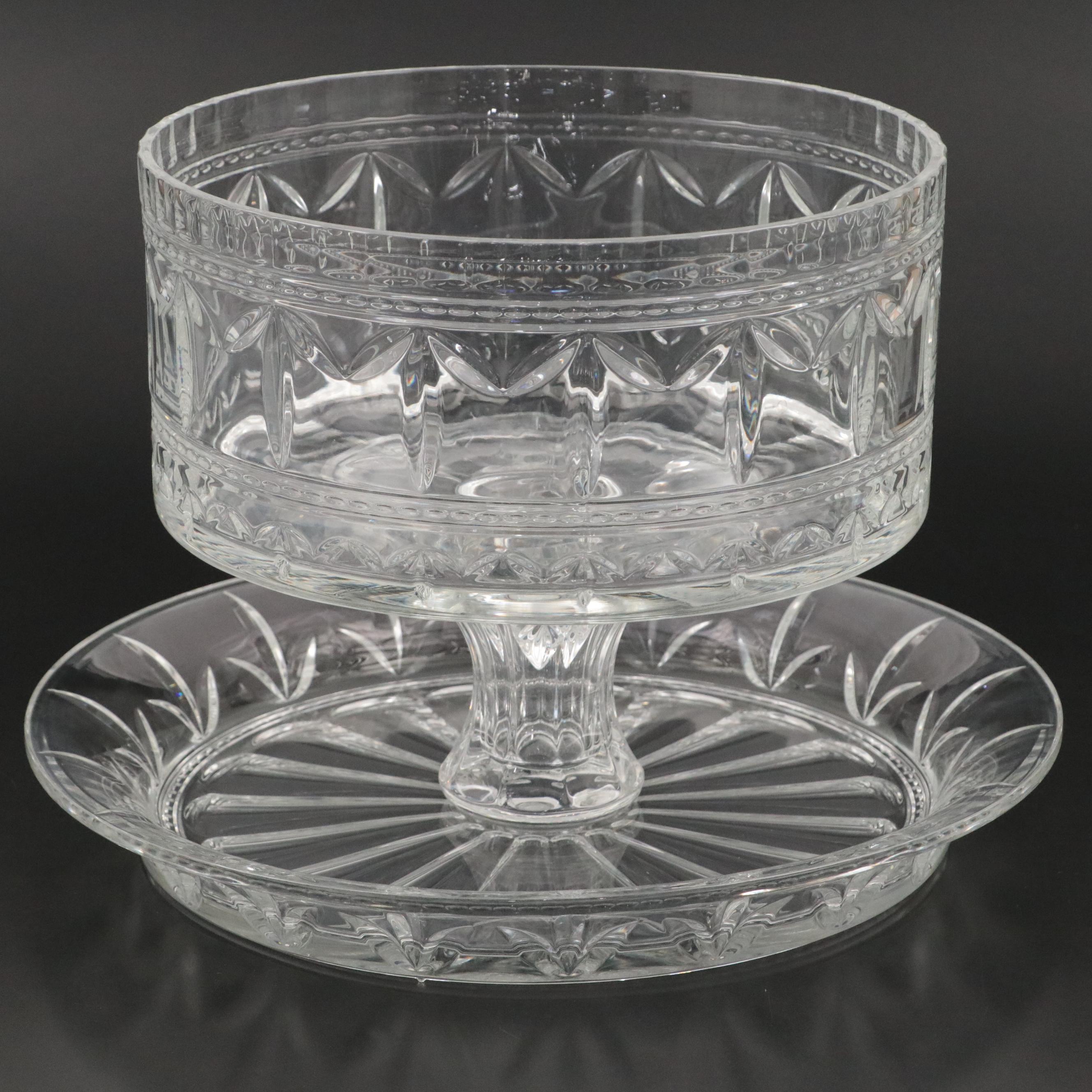 Marquis by Waterford Crystal Convertible Cake Stand and Punch Bowl