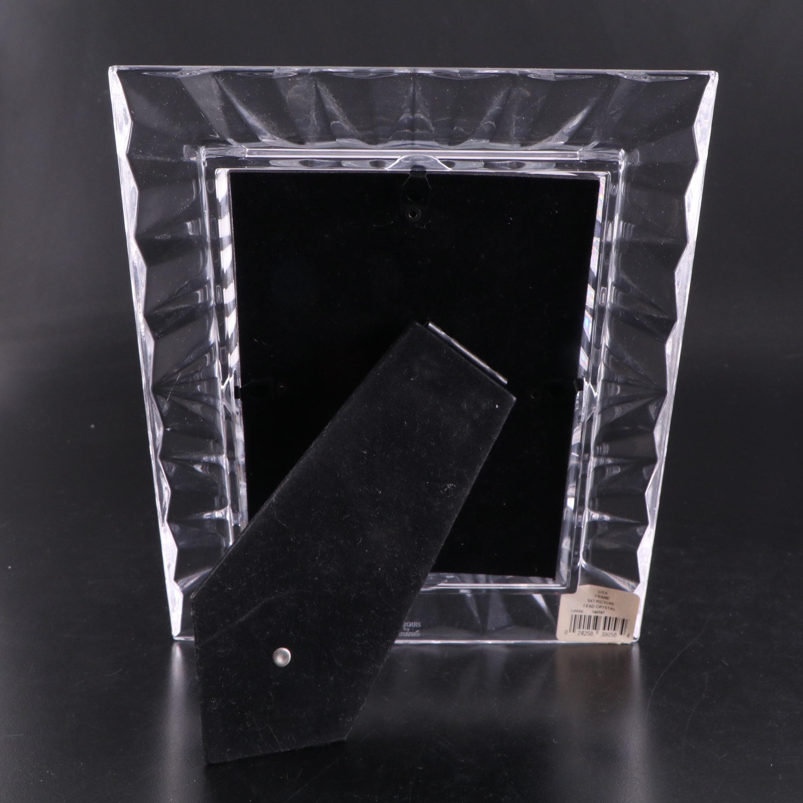 Marquis by Waterford Frame with Tiffany & Co. Vase and Other Crystal Decor