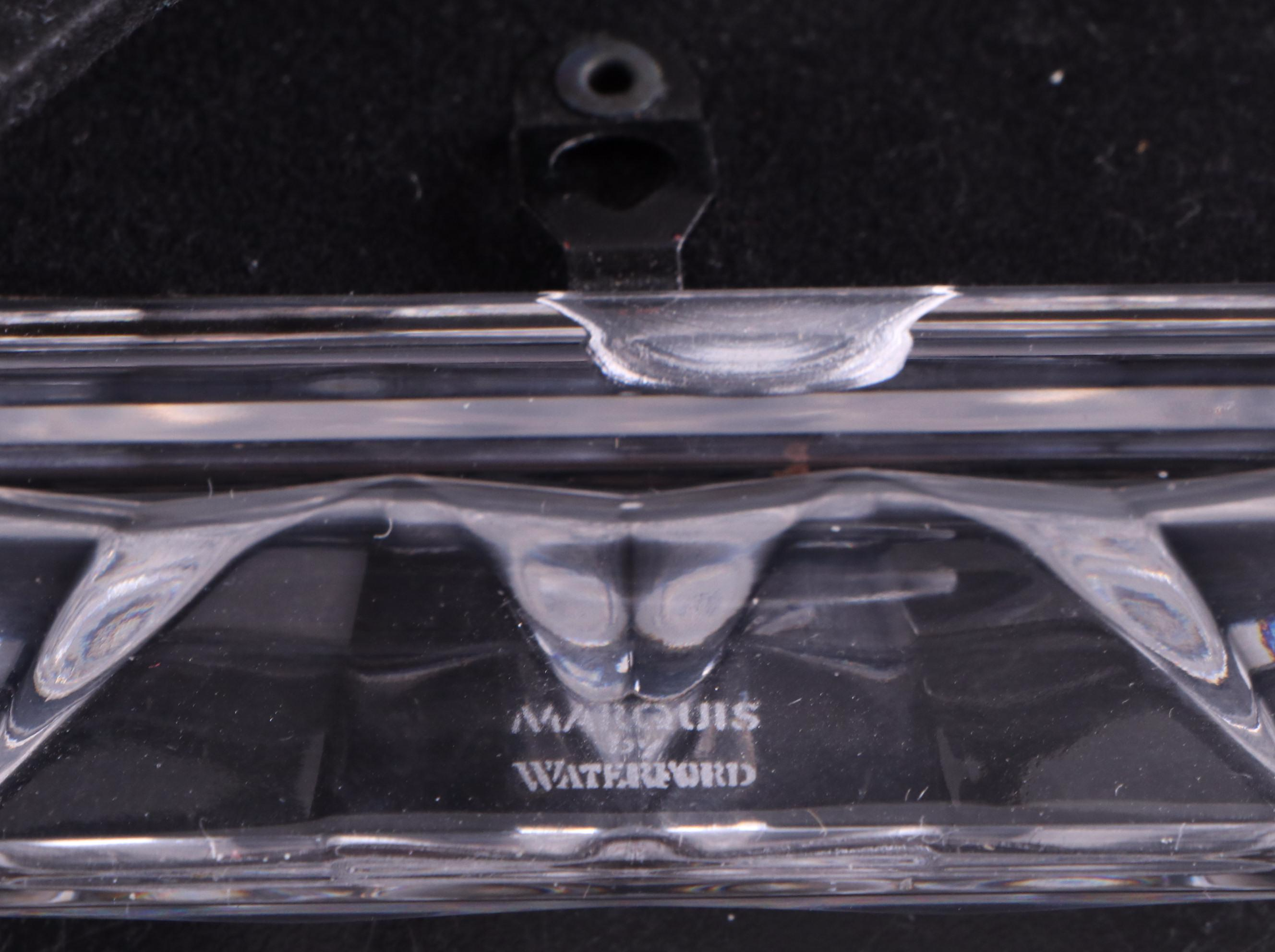 Marquis by Waterford Frame with Tiffany & Co. Vase and Other Crystal Decor