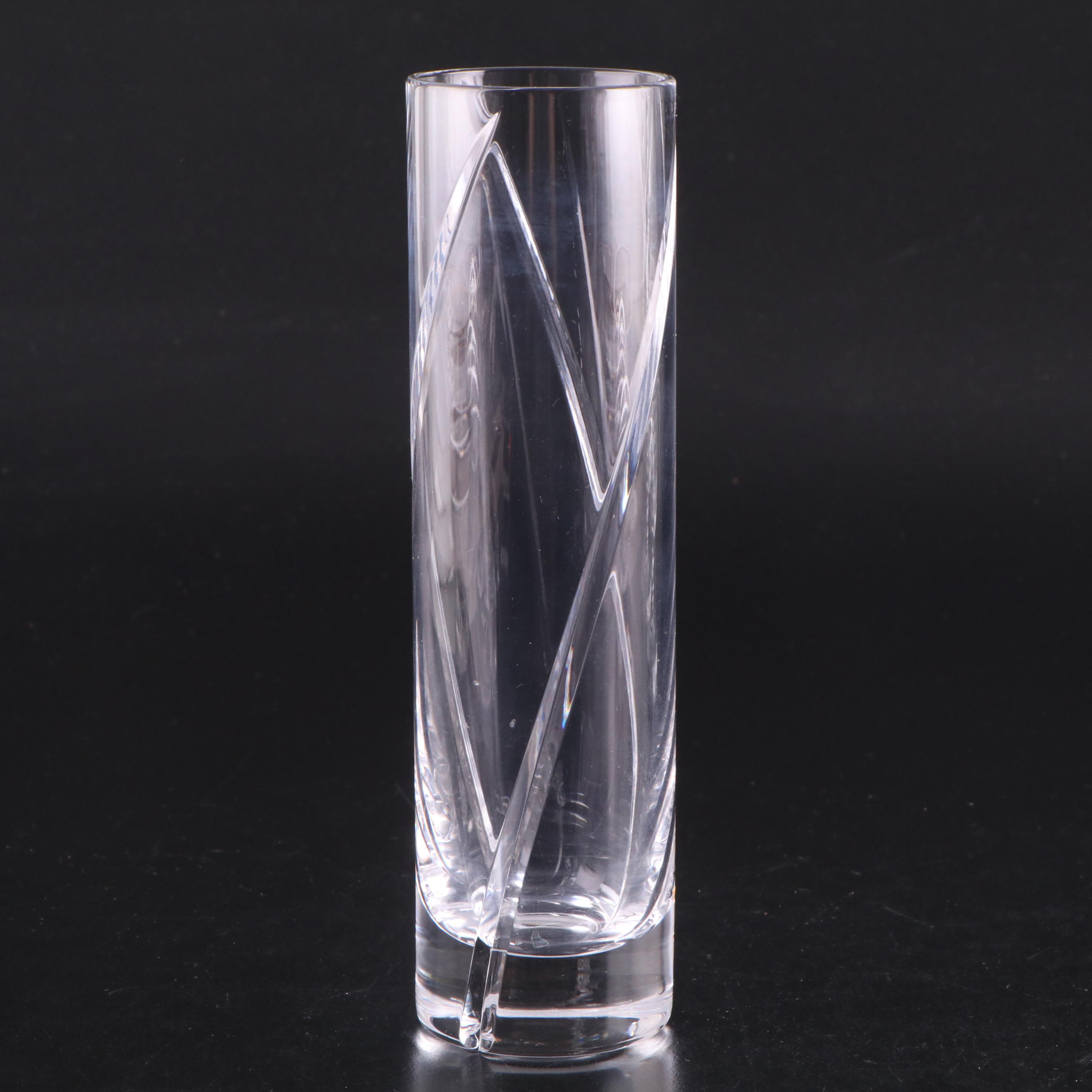 Marquis by Waterford Frame with Tiffany & Co. Vase and Other Crystal Decor