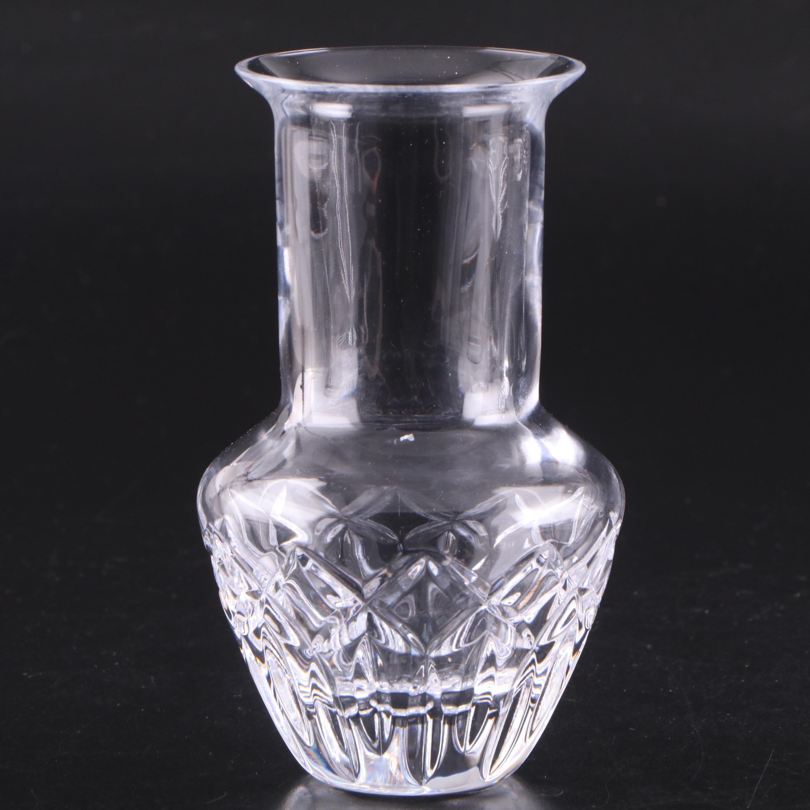 Marquis by Waterford Frame with Tiffany & Co. Vase and Other Crystal Decor