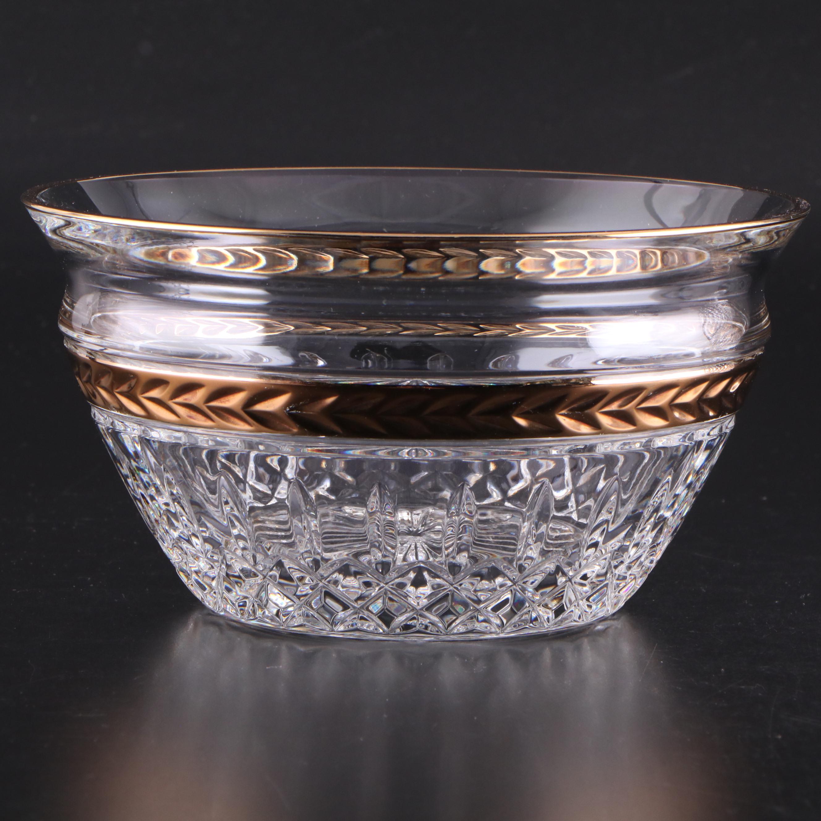 Marquis by Waterford Frame with Tiffany & Co. Vase and Other Crystal Decor