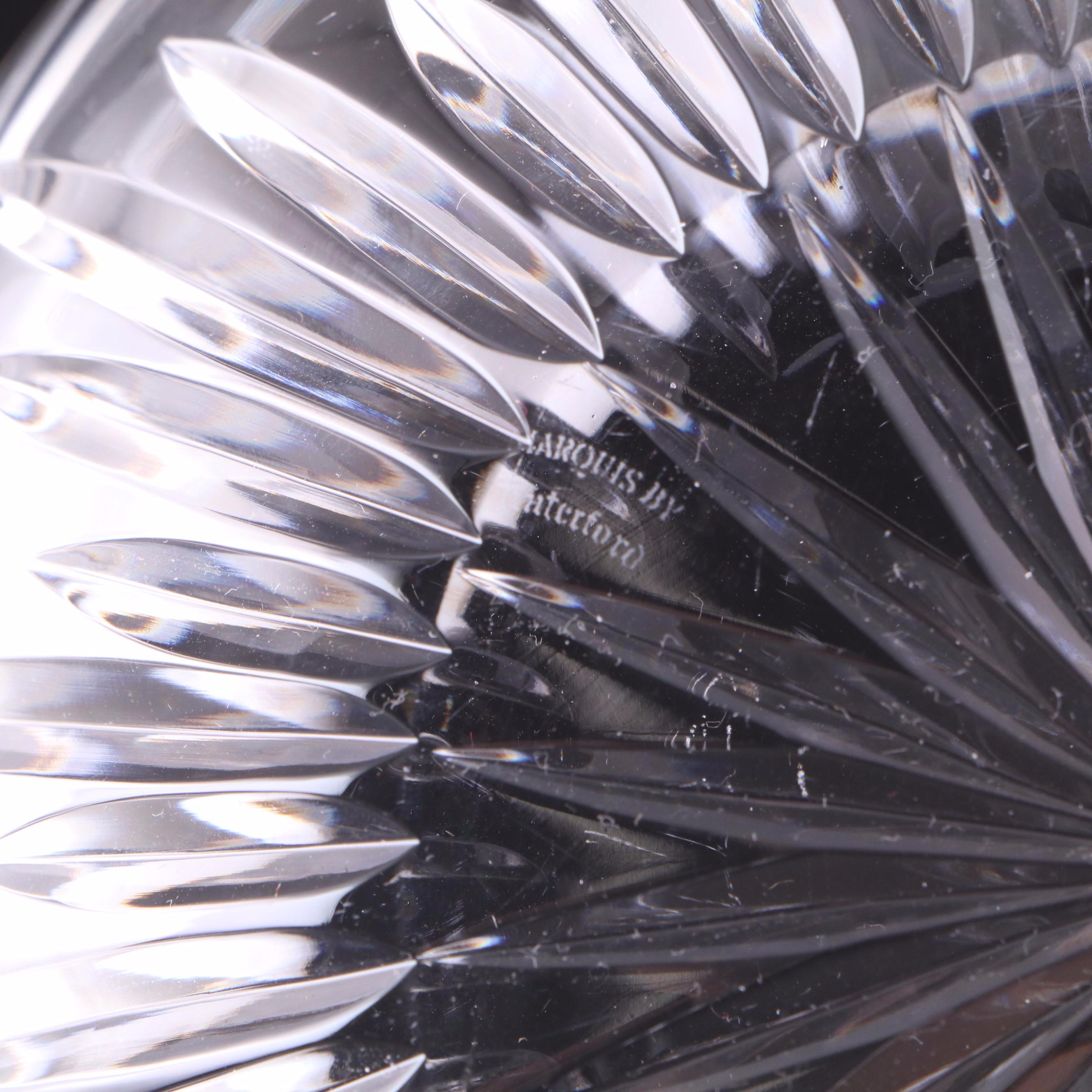 Marquis by Waterford Frame with Tiffany & Co. Vase and Other Crystal Decor