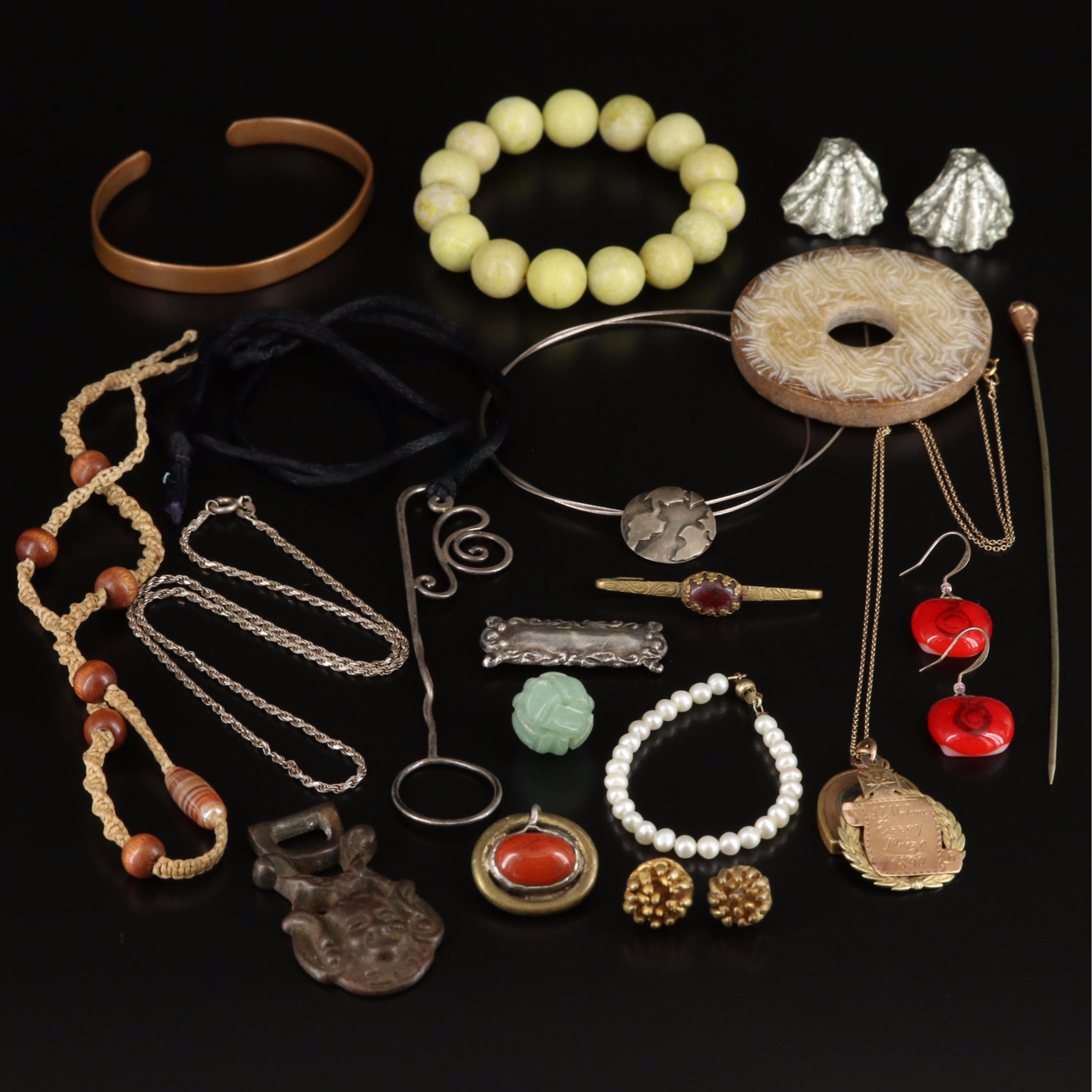 Jewelry Collection with Antique and Vintage Featuring 10K, 14K and Sterling