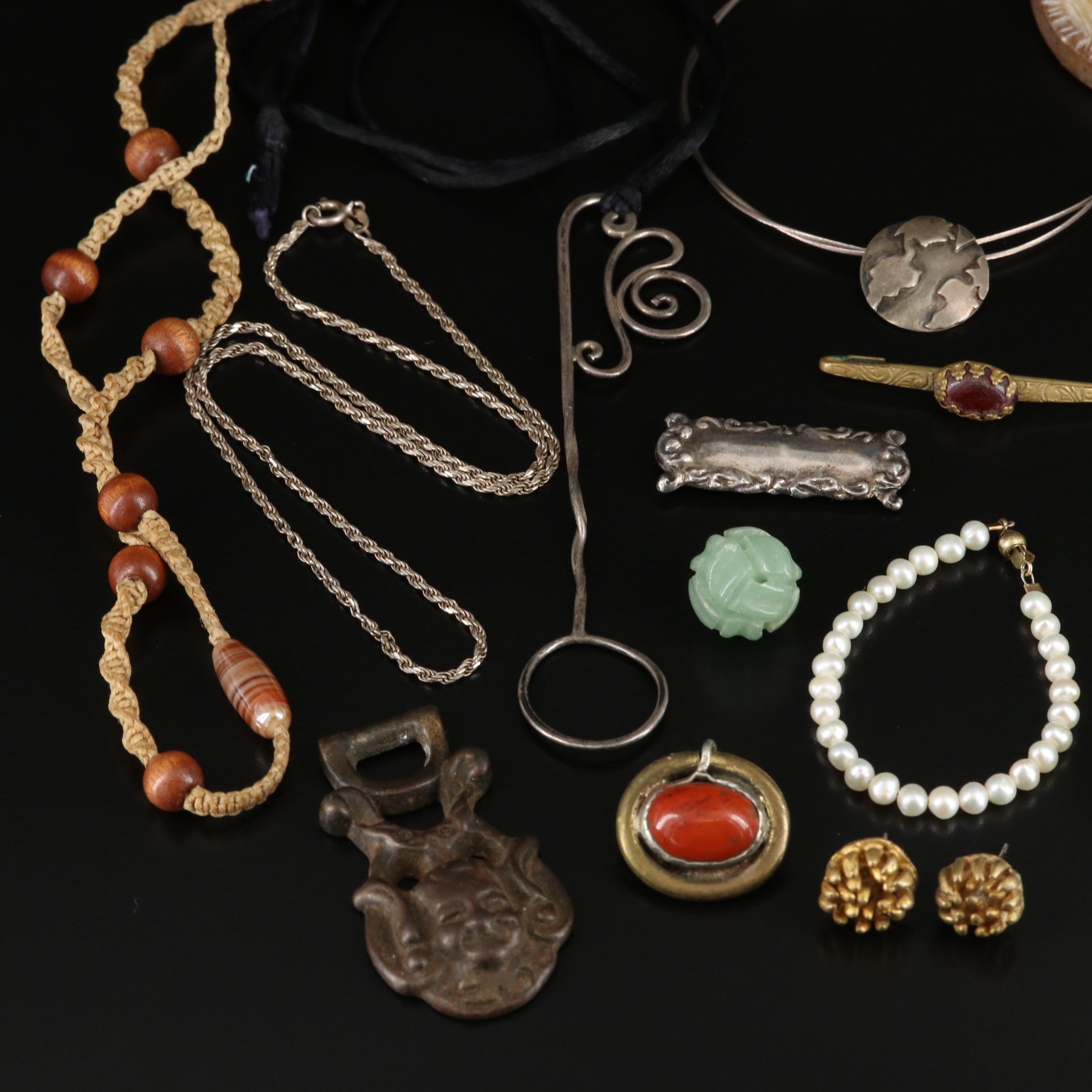 Jewelry Collection with Antique and Vintage Featuring 10K, 14K and Sterling