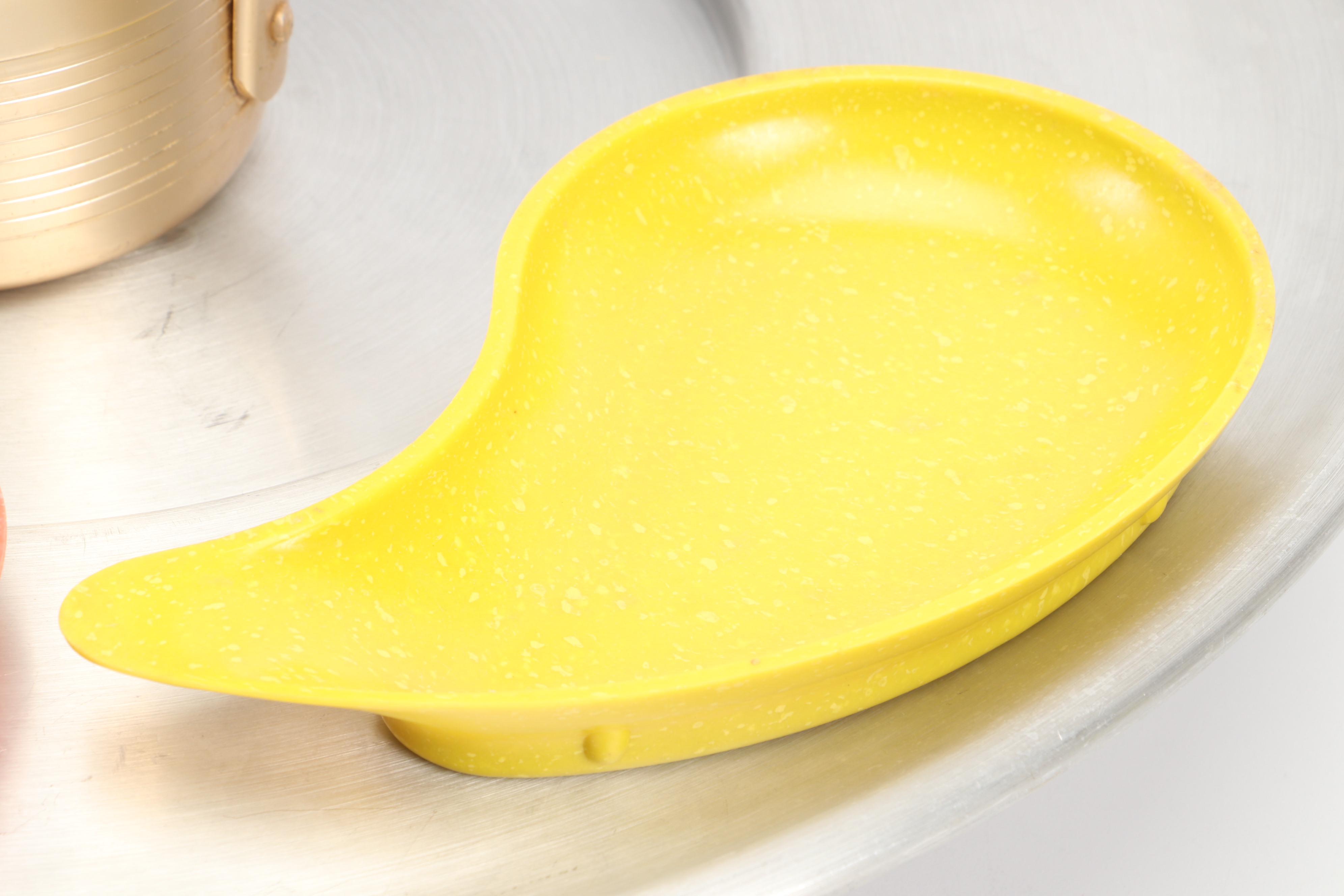 Mid Century Modern Westbend Lazy Susan Set with Other Spun Aluminum Drink Set