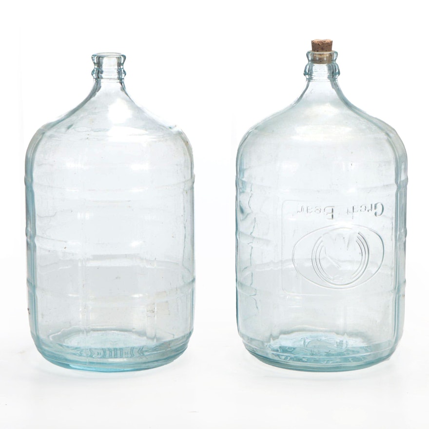 Great Bear and Other Glass Carboys, Mid-20th Century