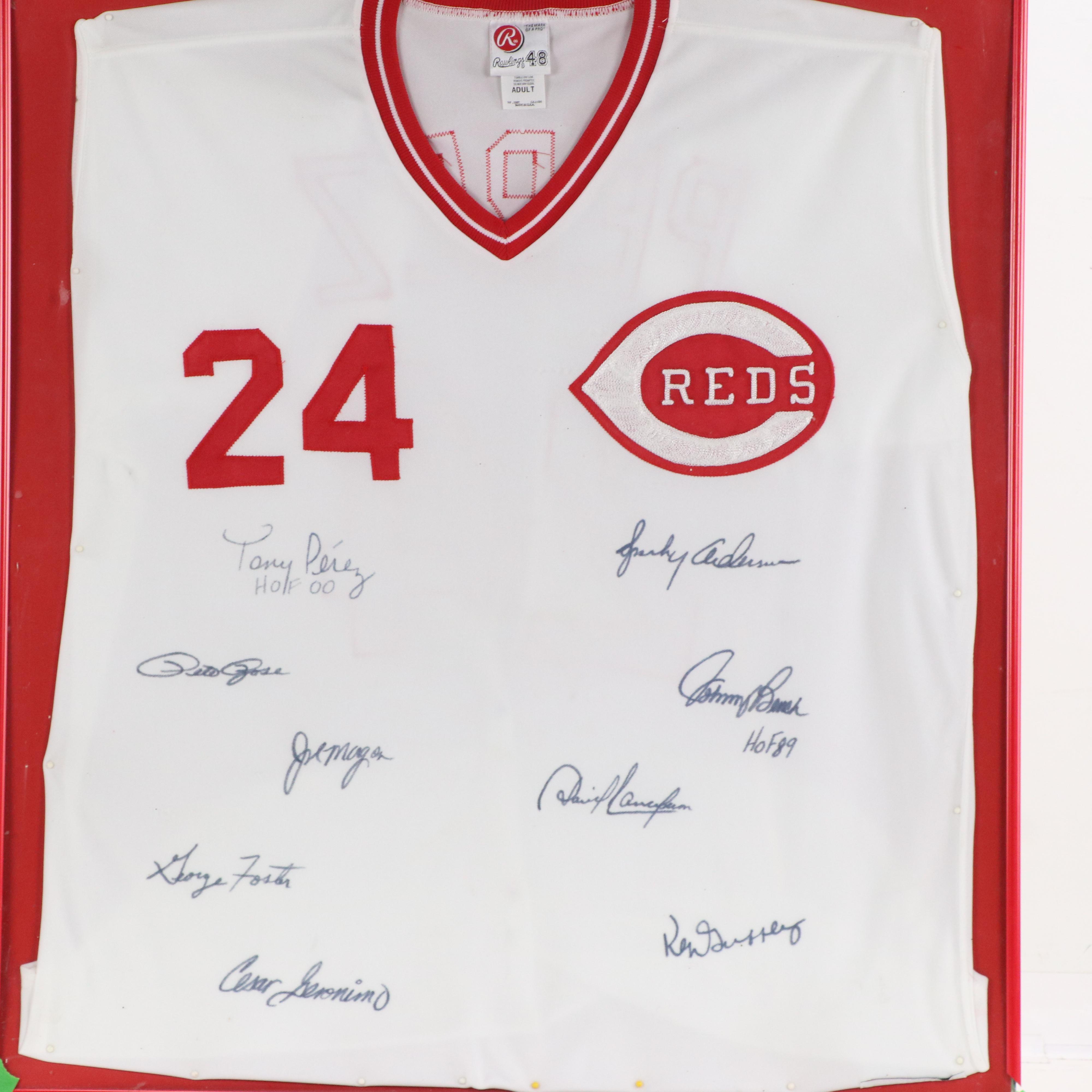 Cincinnati Reds "Big Red Machine" Signed Jersey Featuring Rose, Bench, and More
