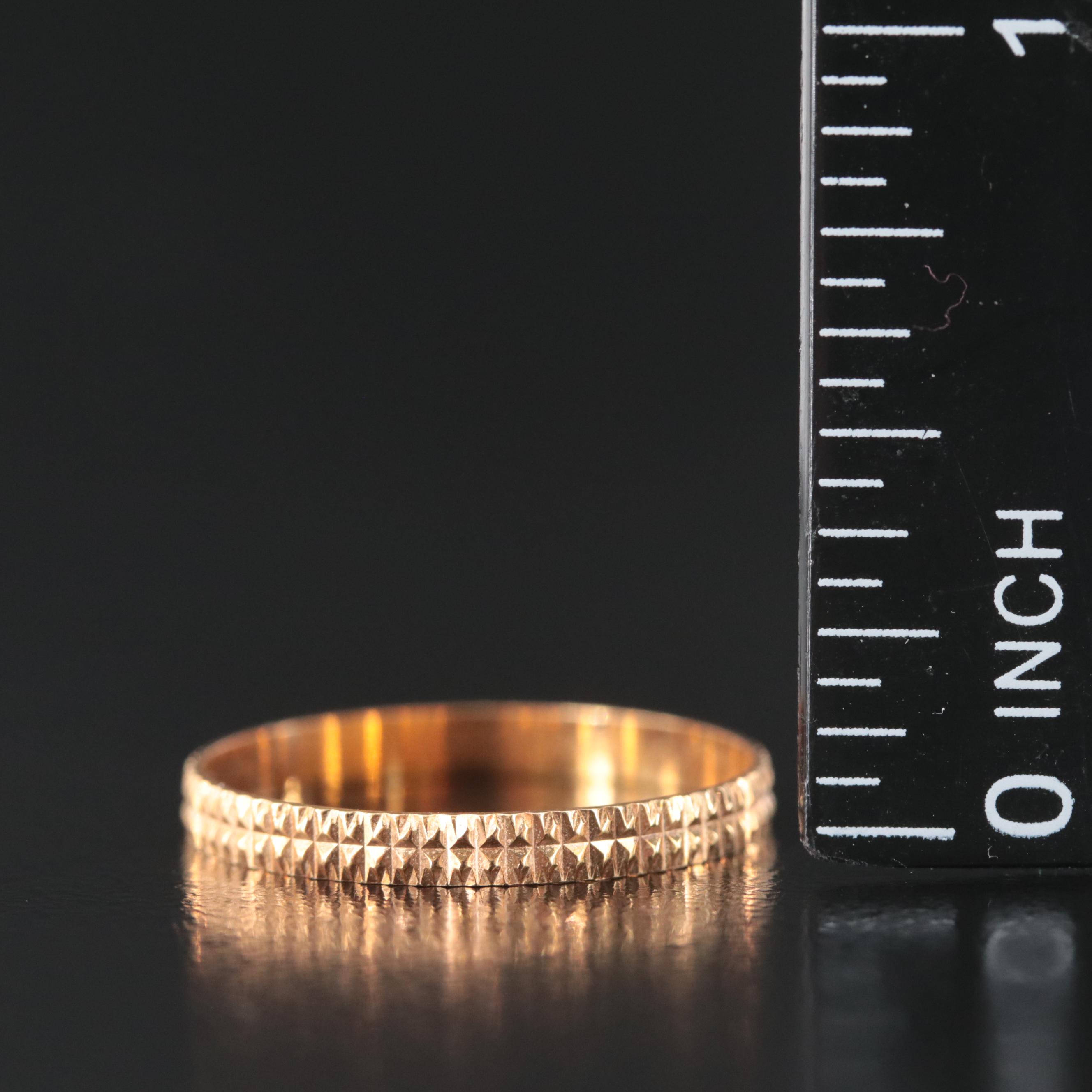 Italian Milor 18K Patterned Band