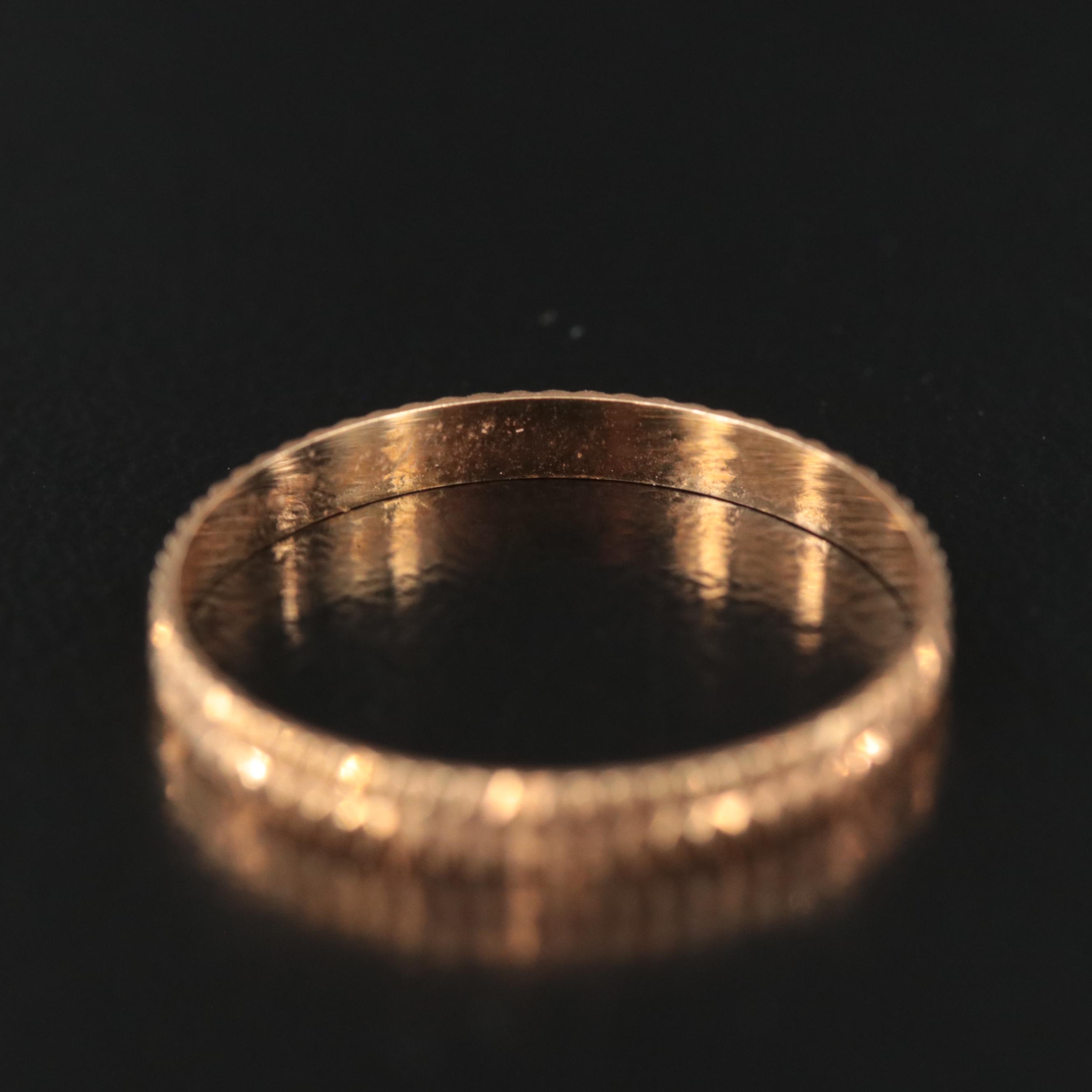 Italian Milor 18K Patterned Band