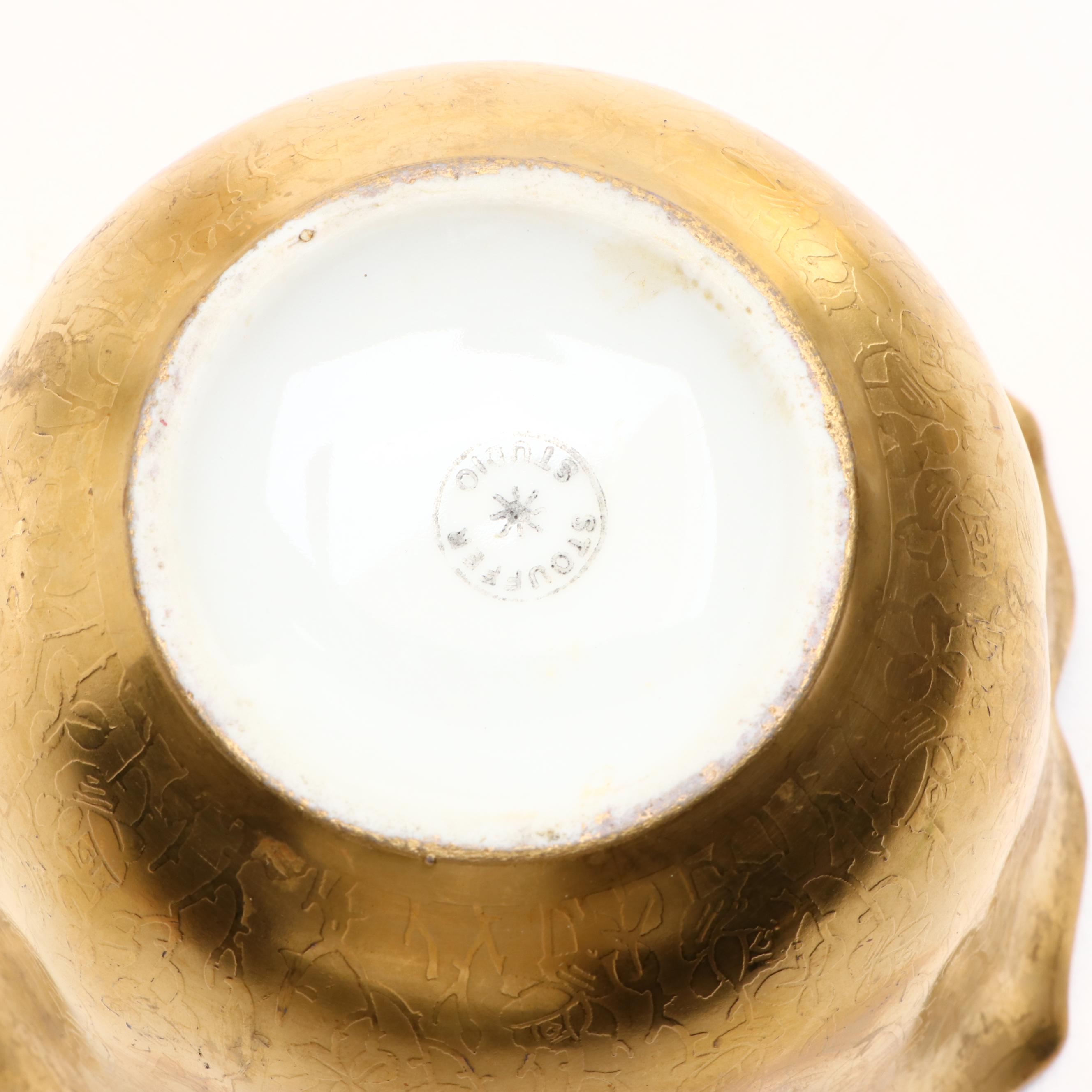 Pickard Style "Lady Hamilton" 22K Gold Decorated Porcelain Teapot and More