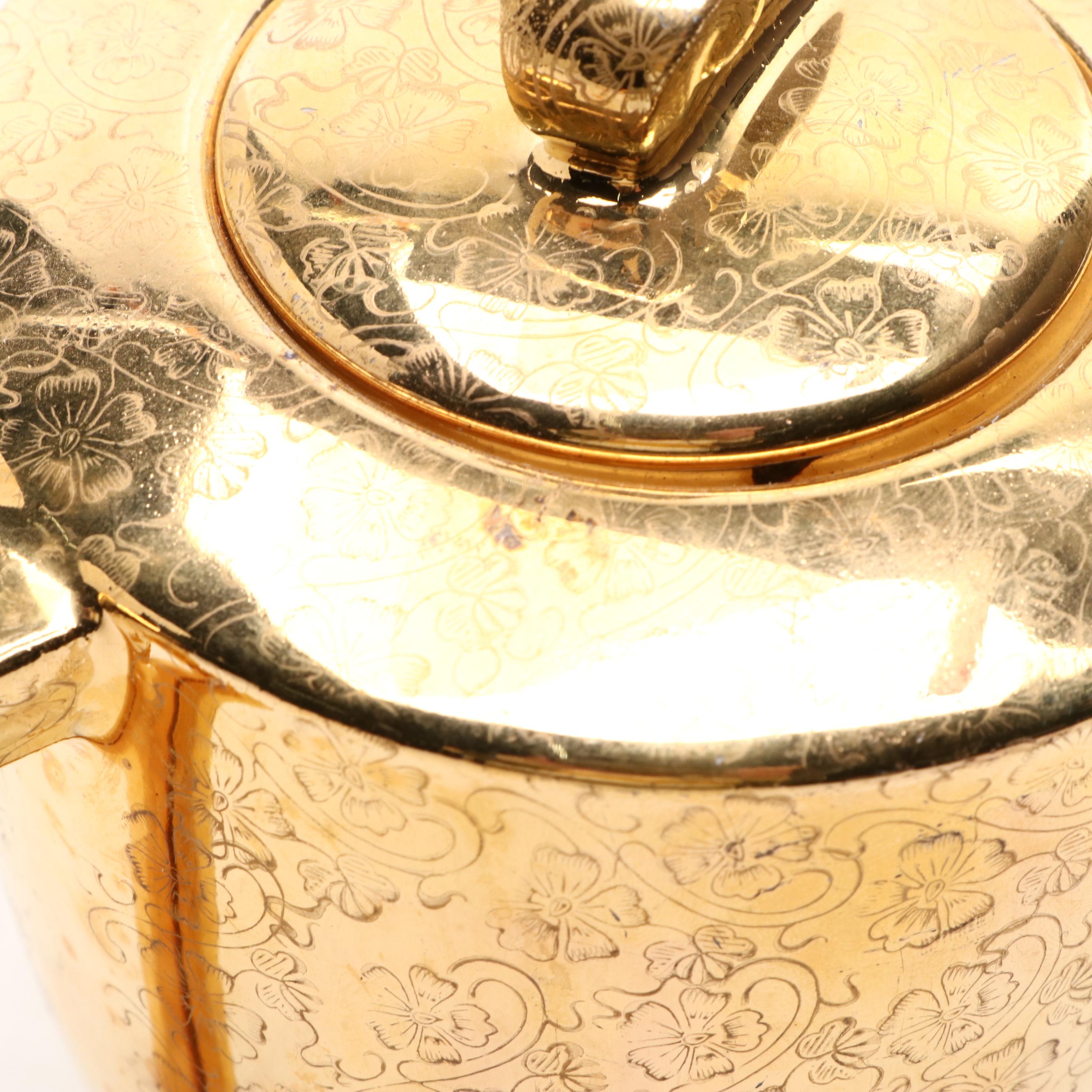 Pickard Style "Lady Hamilton" 22K Gold Decorated Porcelain Teapot and More