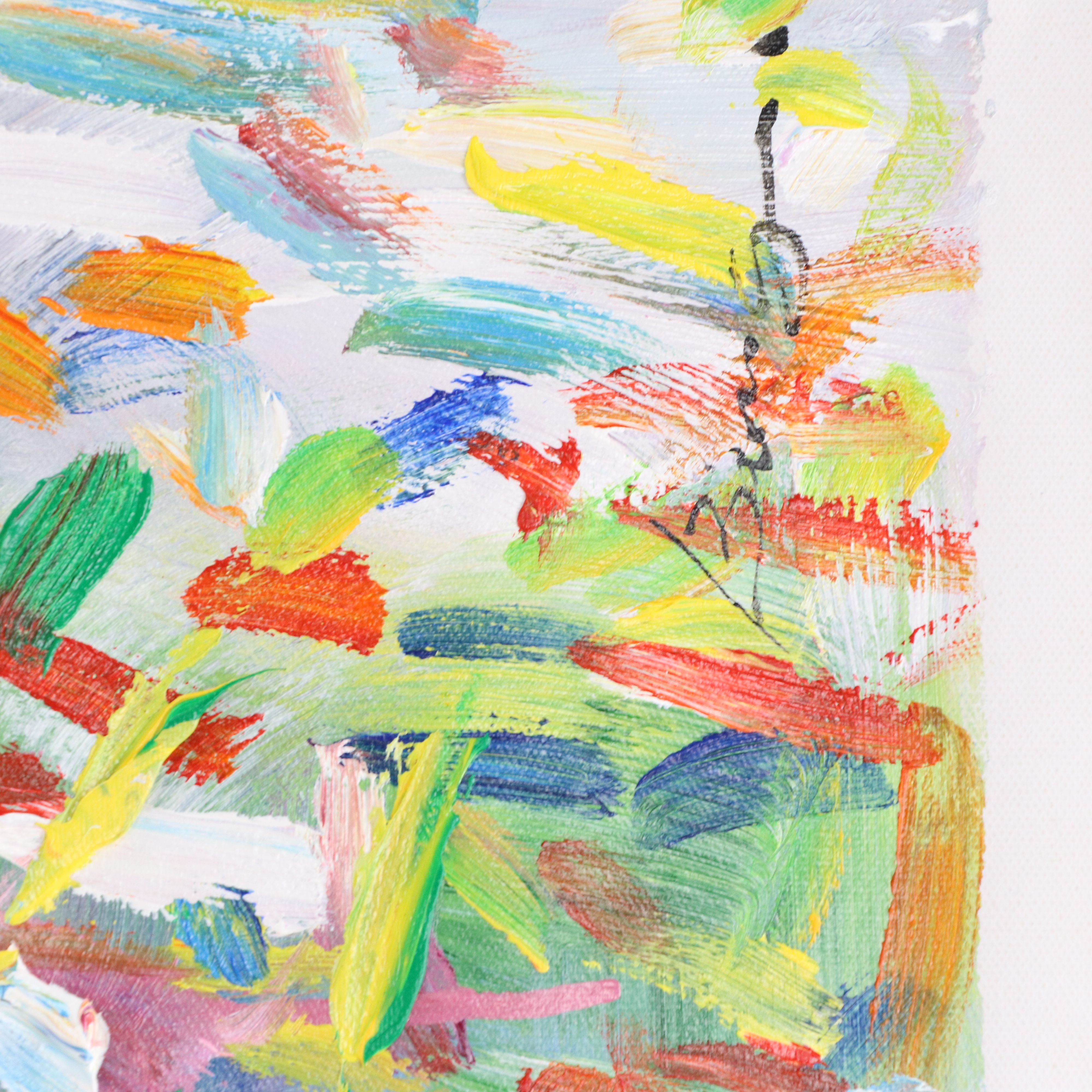 Bing Abstract Oil Painting of a Heart, 21st Century