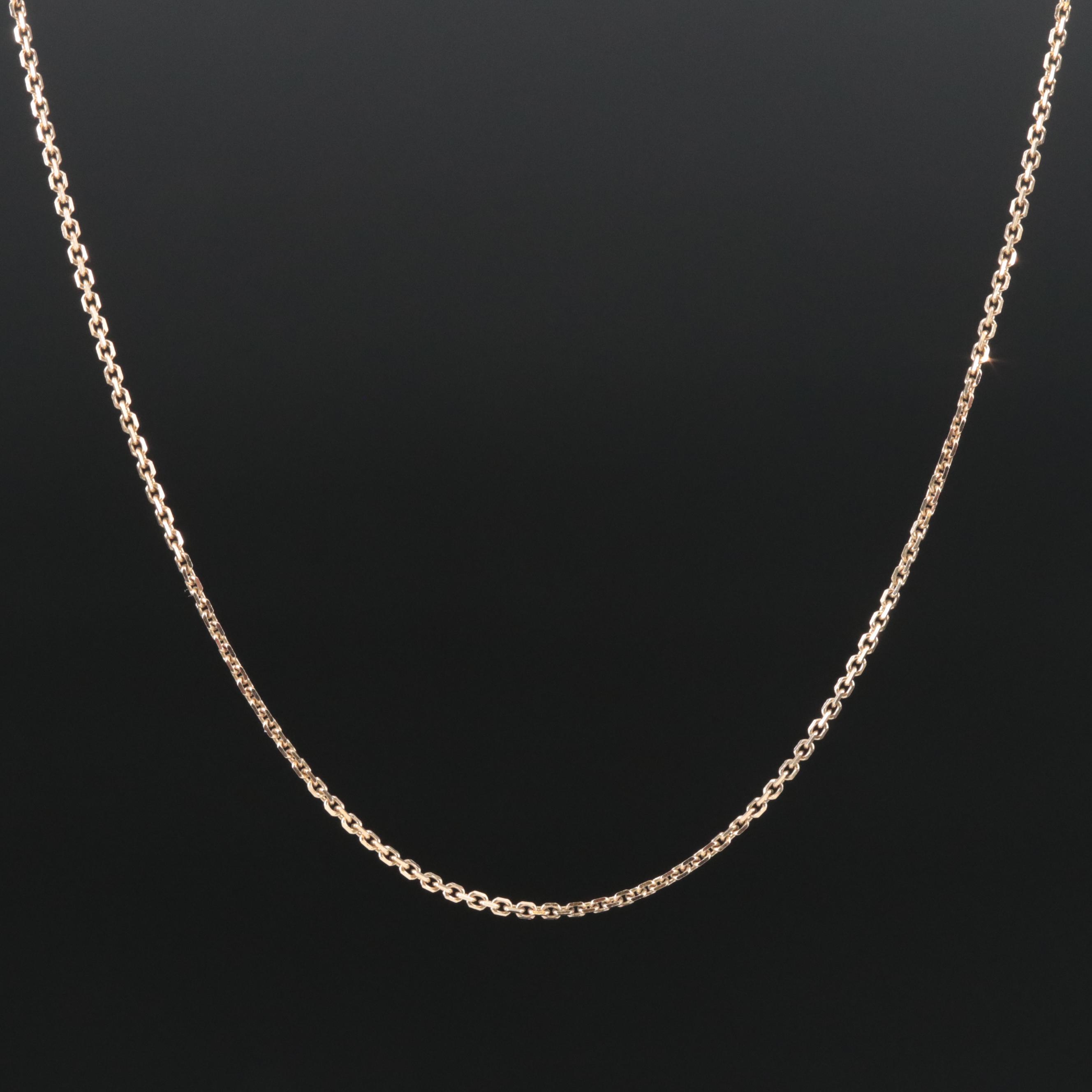 14K Cable Chain Necklace