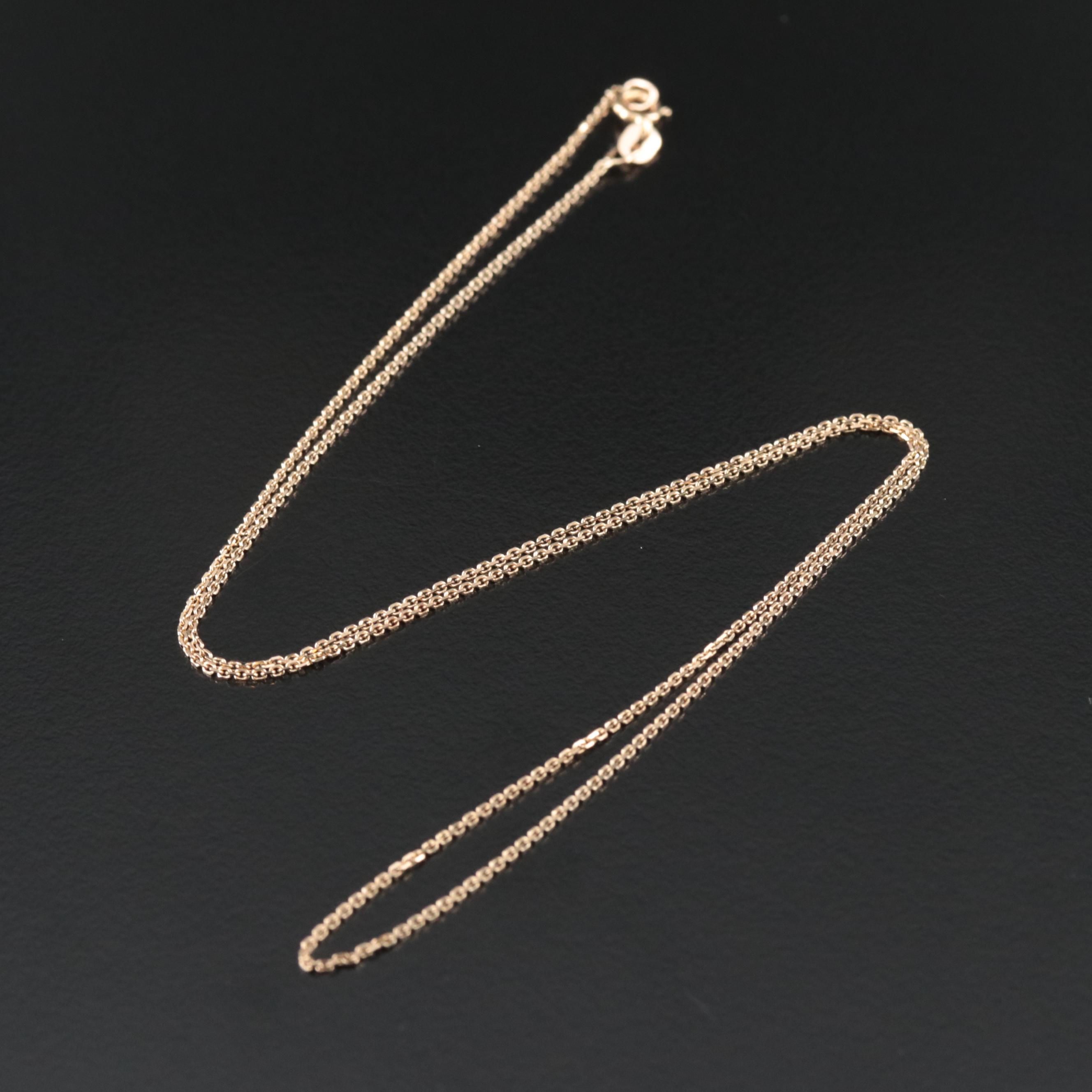 14K Cable Chain Necklace