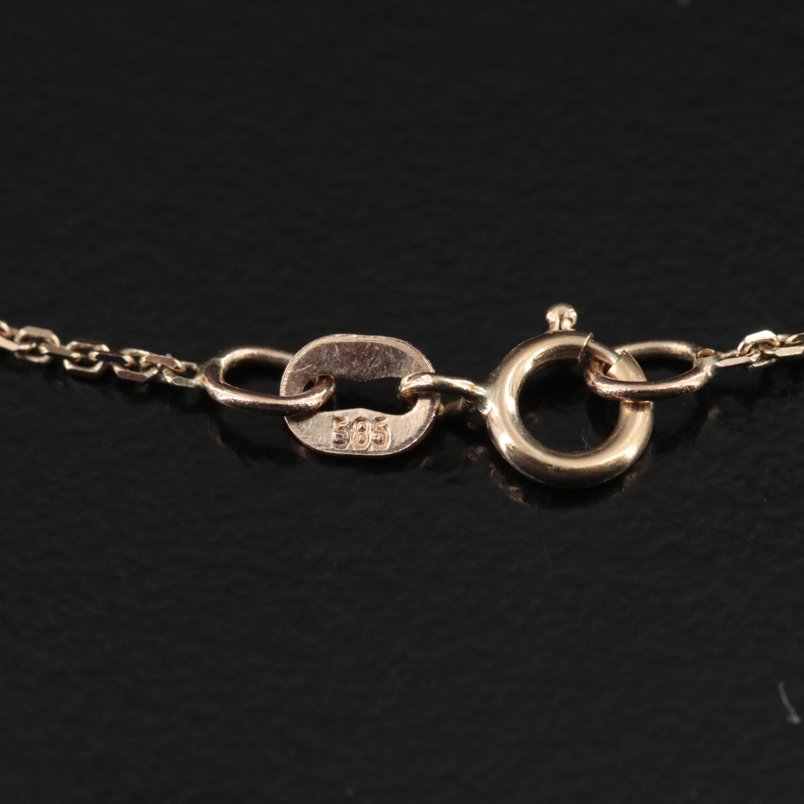 14K Cable Chain Necklace