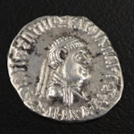 Ancient Baktrian Kingdom AR Drachm Coin of Apollodotus II, ca. 80 B.C.