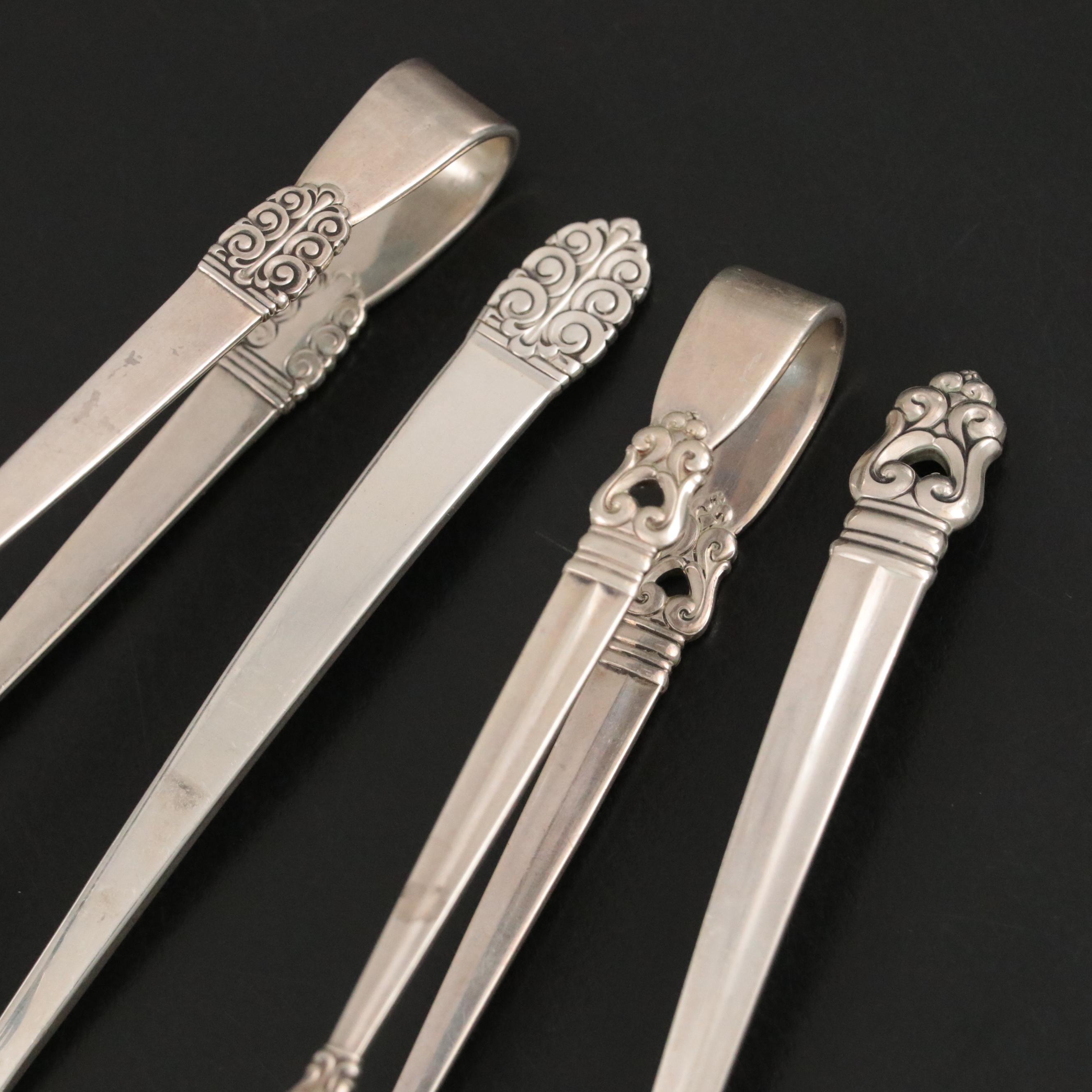 Georg Jenson "Acorn" and Other Danish Modern Sterling Silver Serving Utensils