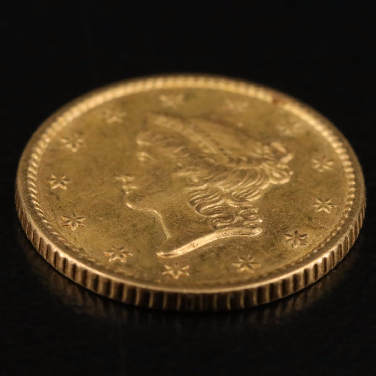 1850 Liberty Head $1 Gold Coin