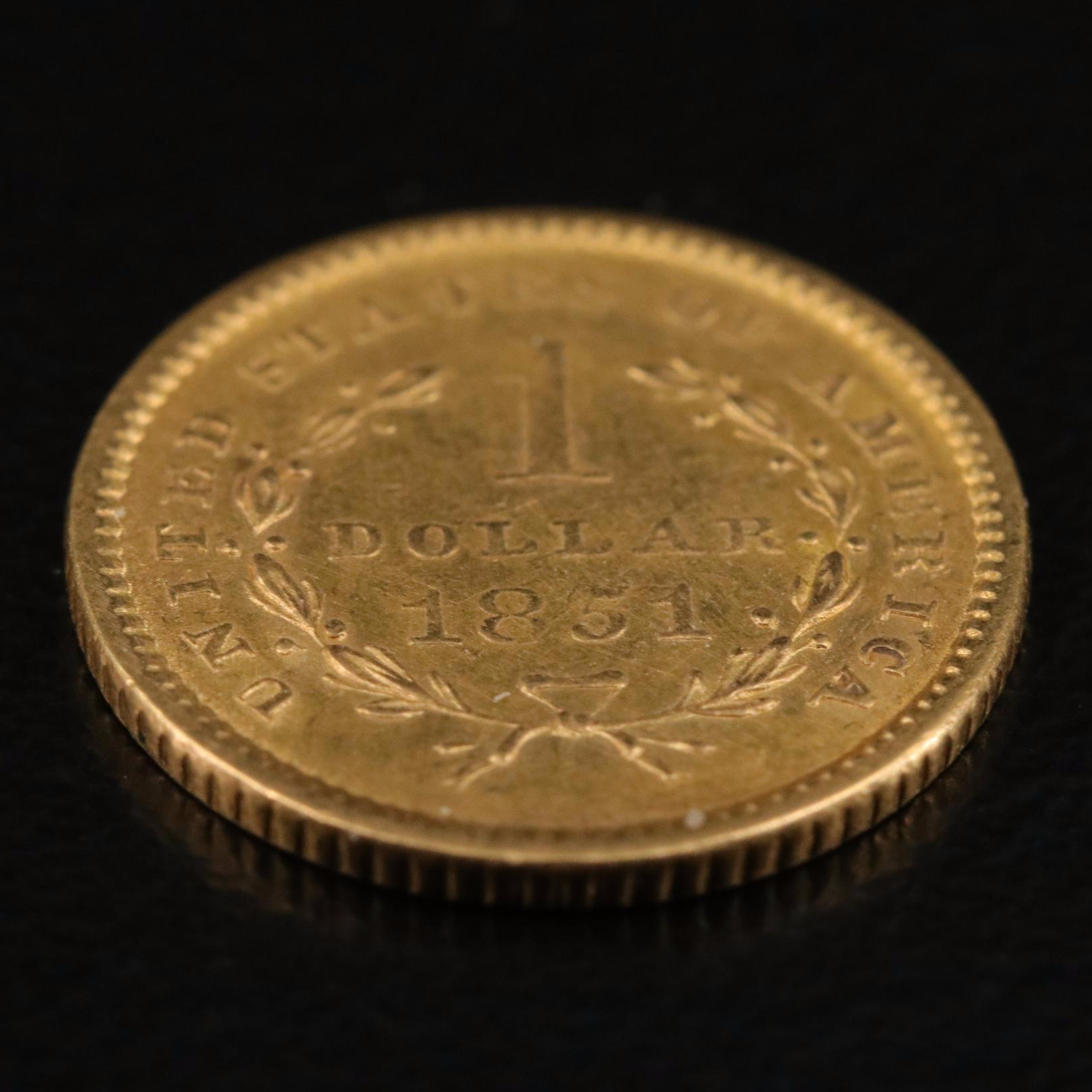 1850 Liberty Head $1 Gold Coin