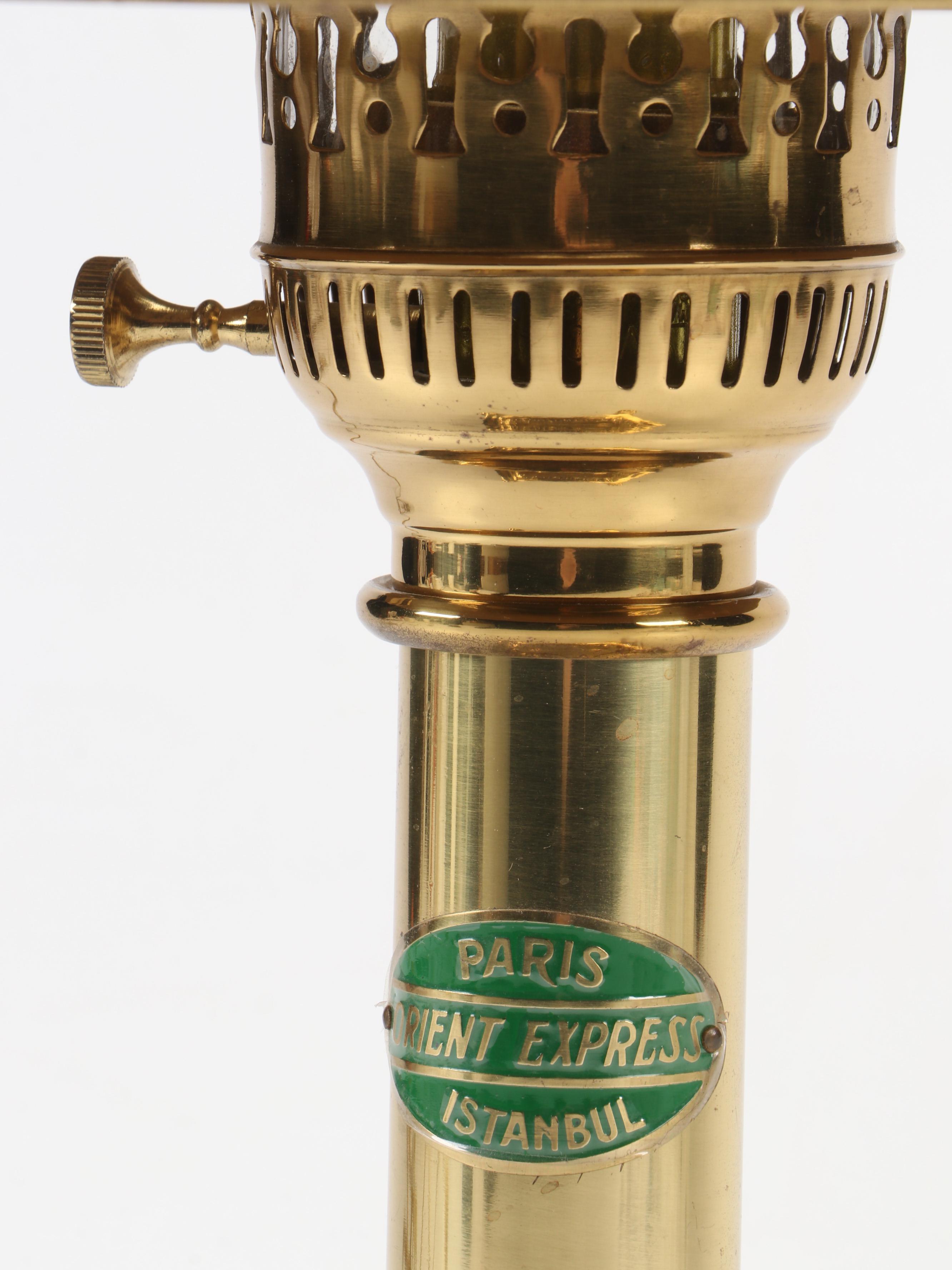 Orient Express Replica Brass Table Lamp